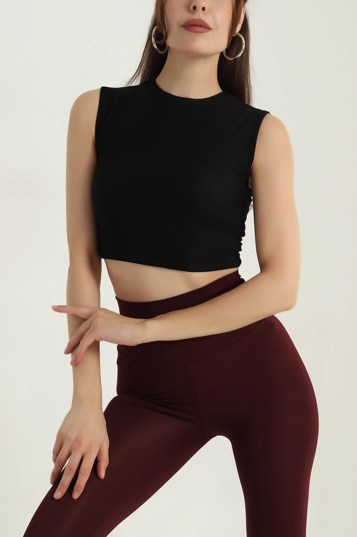 Siyah Fitilli Kadın Bluz 382978