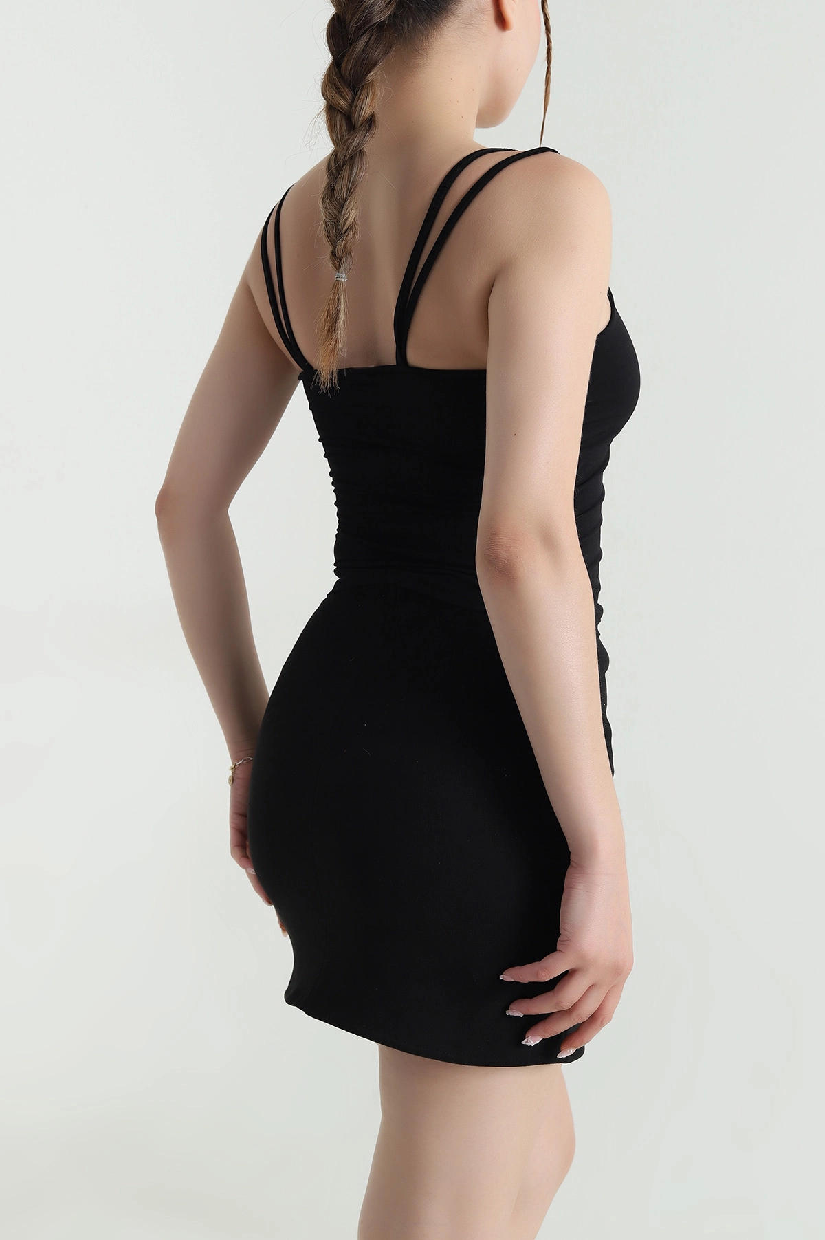 Siyah İp Askılı Sandy Kadın Bluz 476461