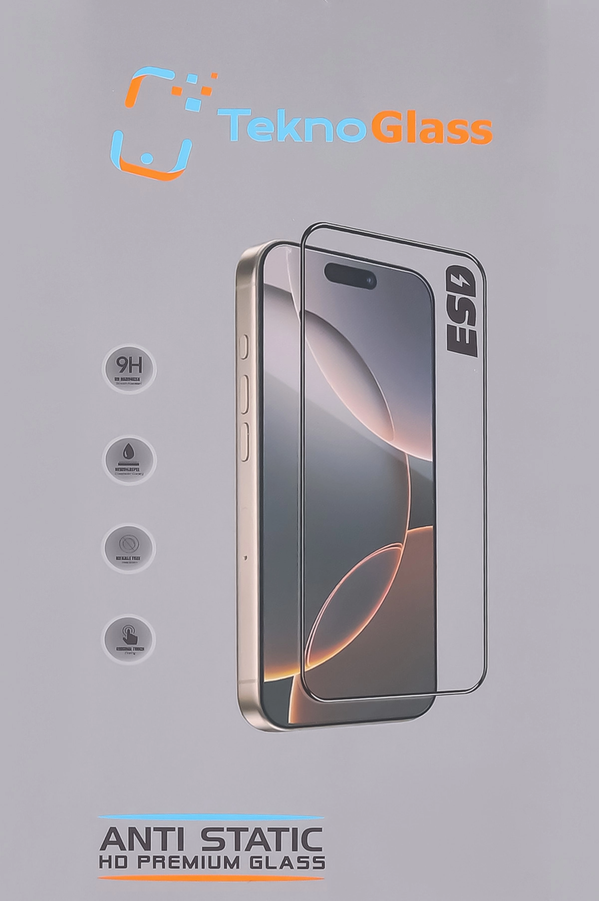 Siyah İphone 7 Uyumlu 0.3mm Anti-Static 9h HD Glass Cam Ekran Koruyucu 431398