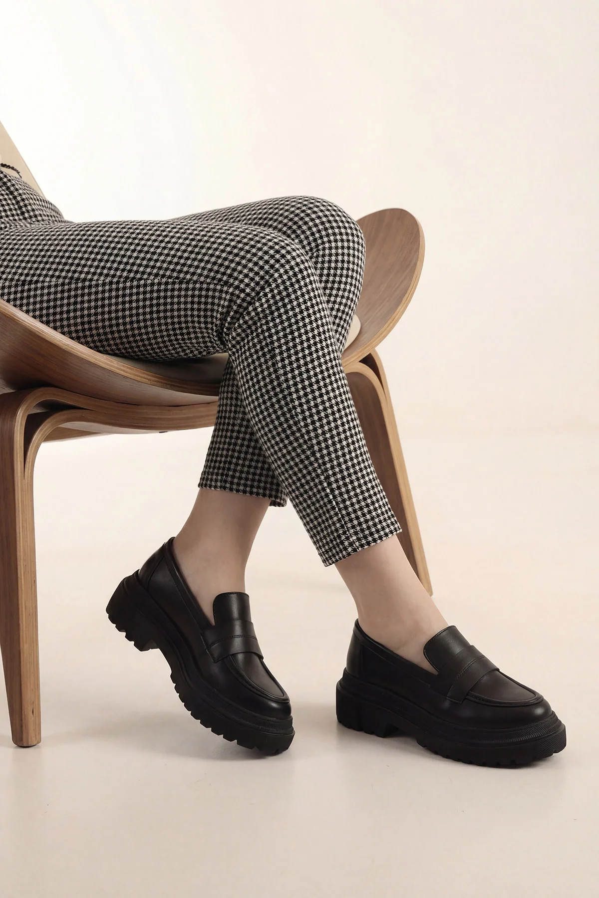 Siyah Kadın Loafer Ayakkabı 435949