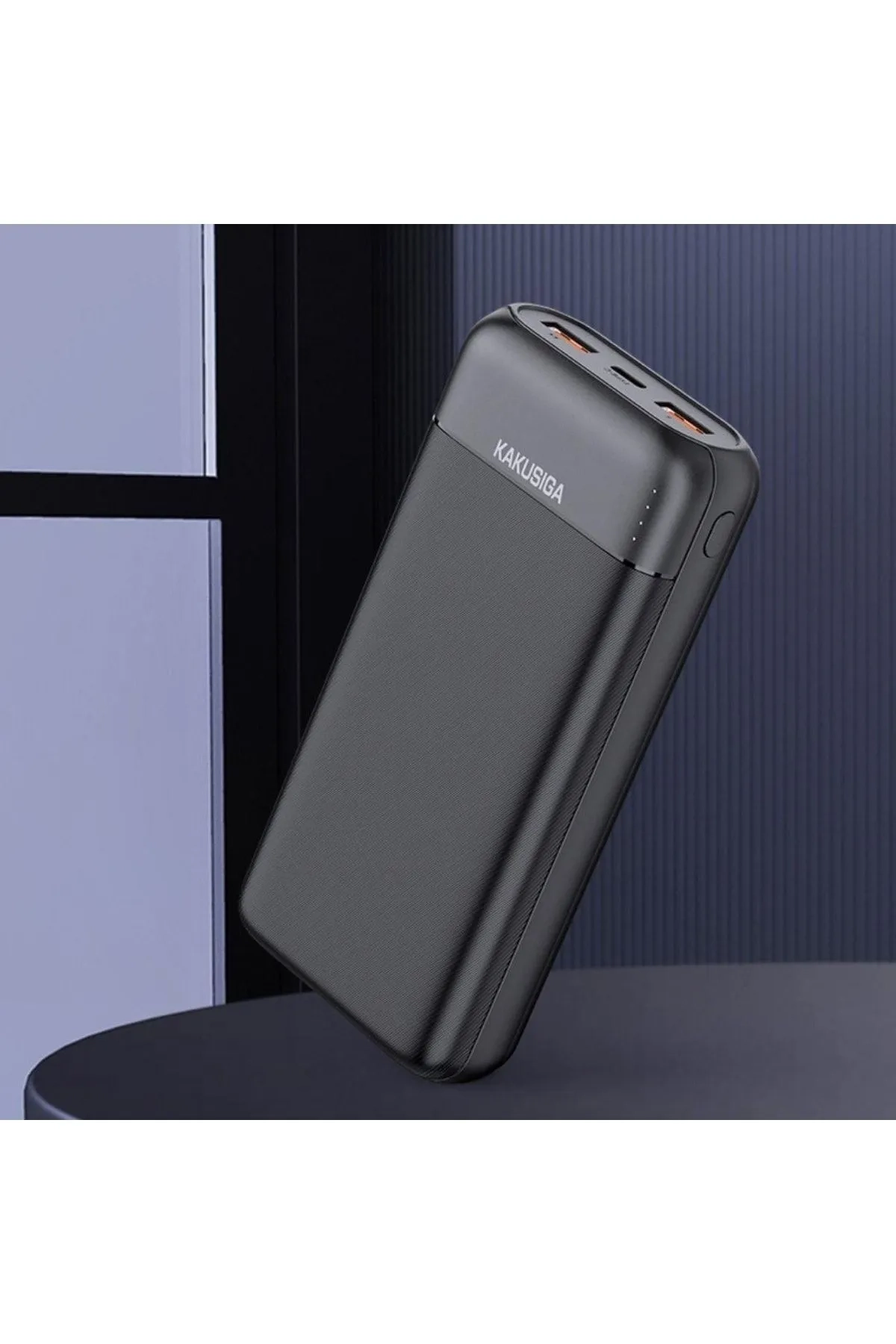 Siyah Kakusiga KSC-888 20.000 mAh PD 22.5W 3 Portlu Powerbank 355352