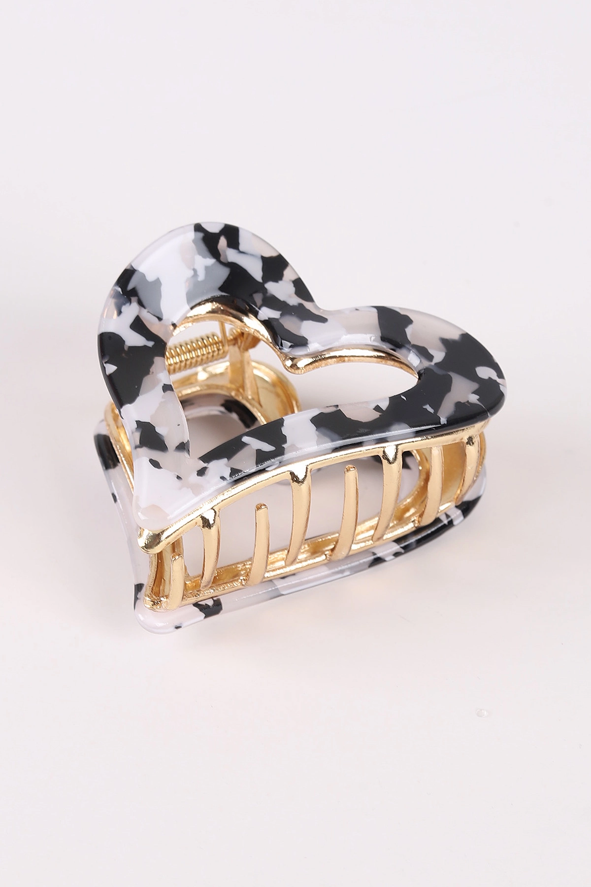 Siyah Kalp Model Metal Mandal Toka 464325