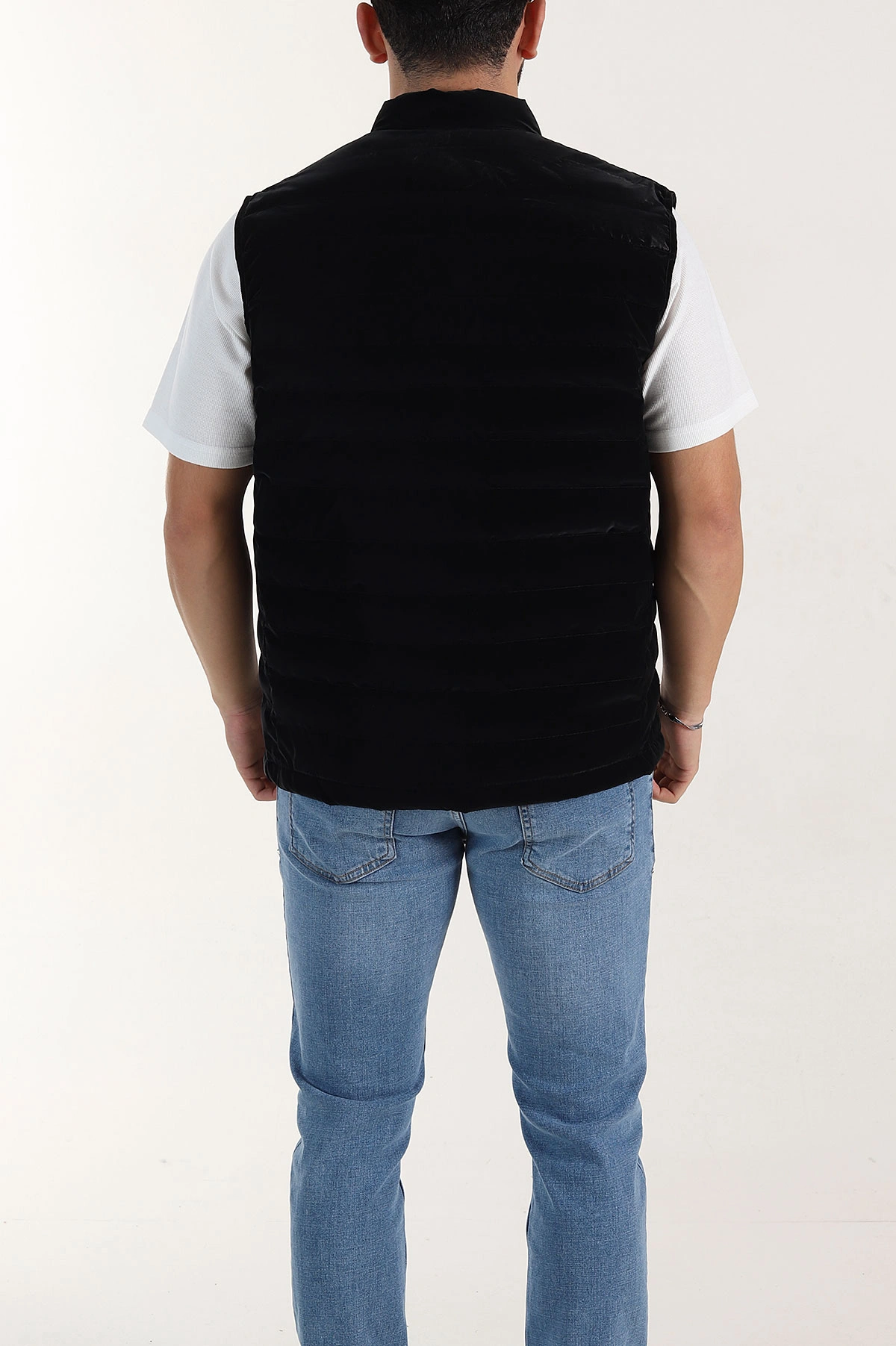 Siyah Kapitone Hafif Dolgulu Erkek Şişme Yelek 398689