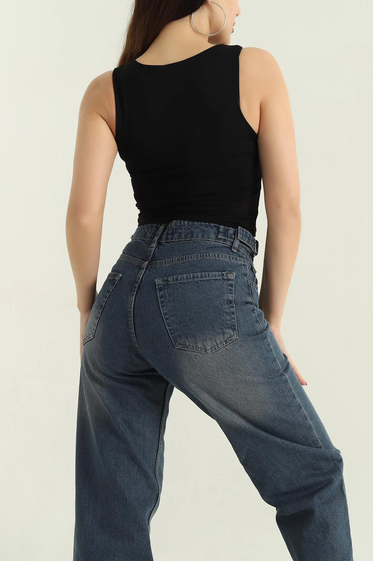 Siyah Kolsuz Likralı Crop 335298