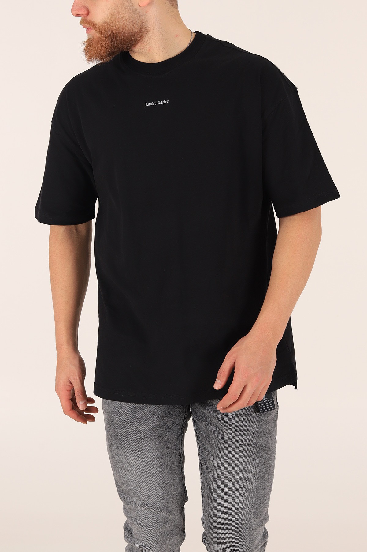 Siyah Labish Styles Baskılı Tişört 165651