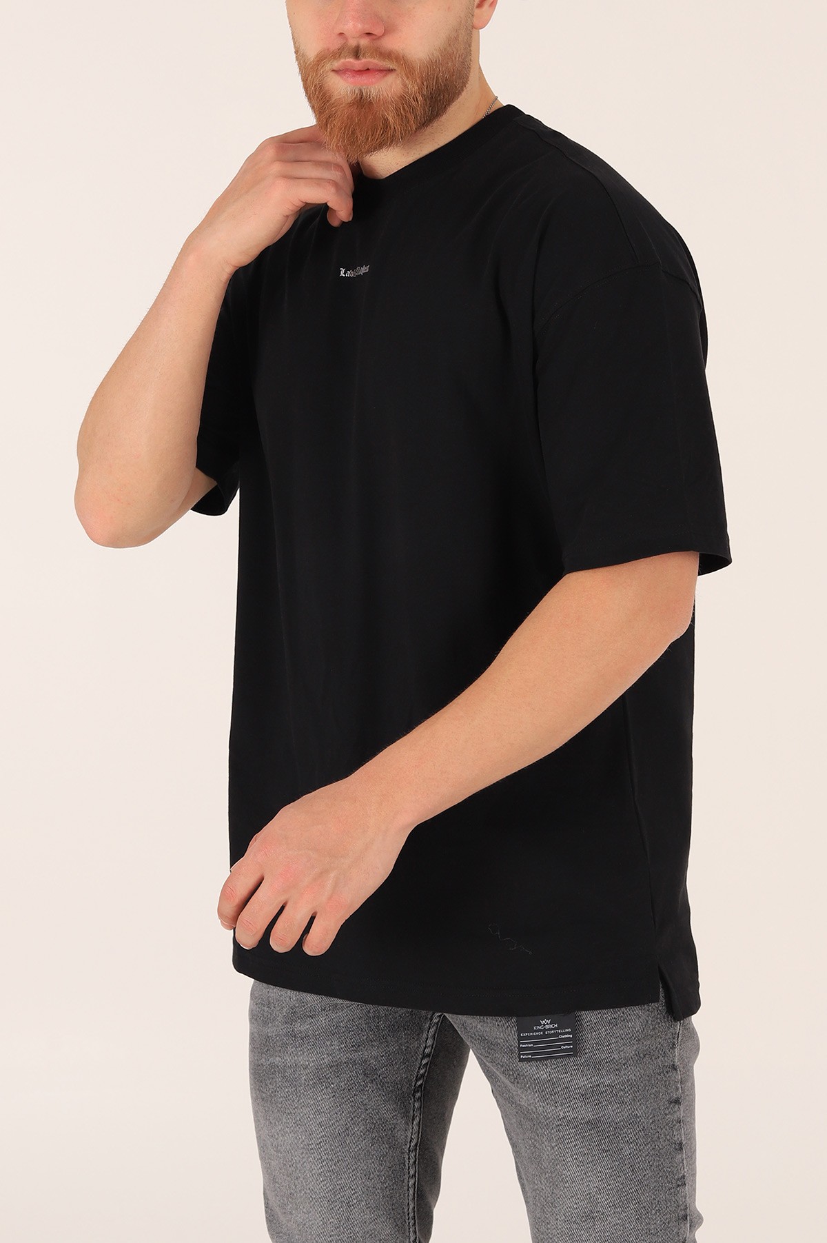 Siyah Labish Styles Baskılı Tişört 165651