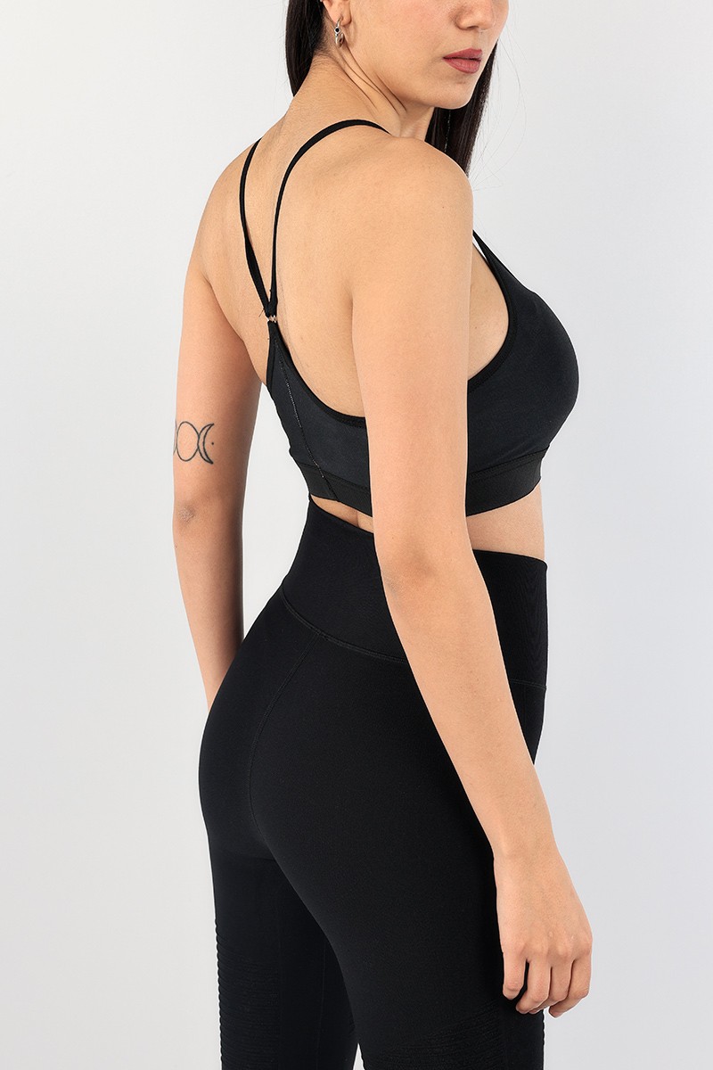 Siyah Lastikli Bayan Sporcu Büstiyer 90799