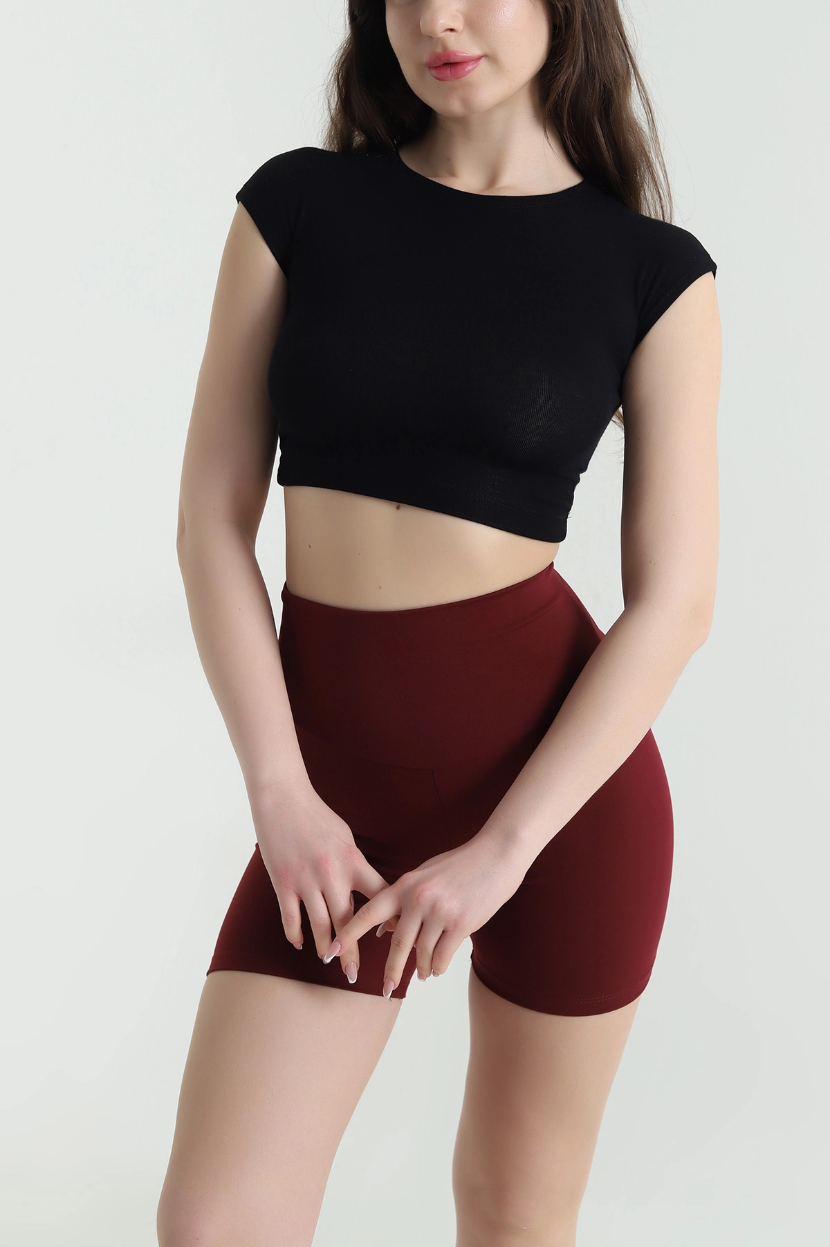 Siyah Likralı Basic Buzzy Kadın Bluz 452573