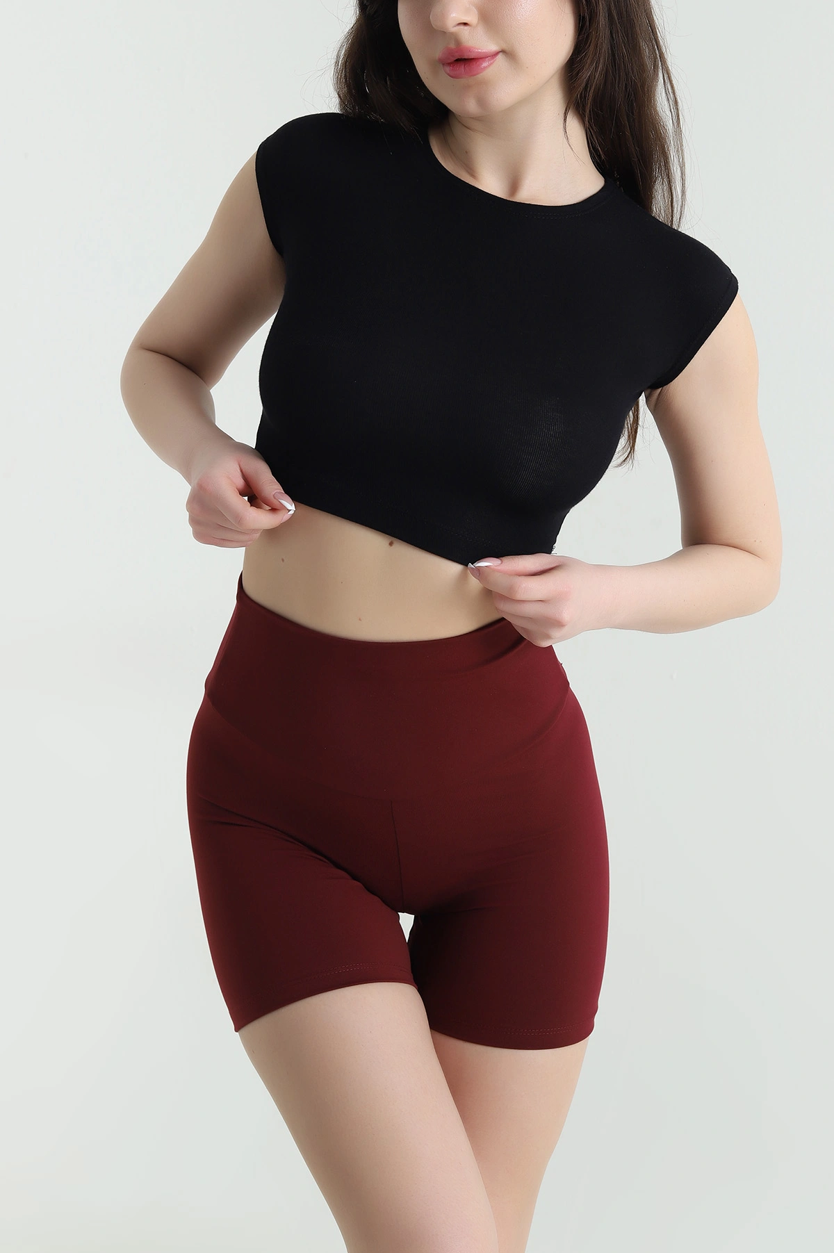 Siyah Likralı Basic Buzzy Kadın Bluz 452573