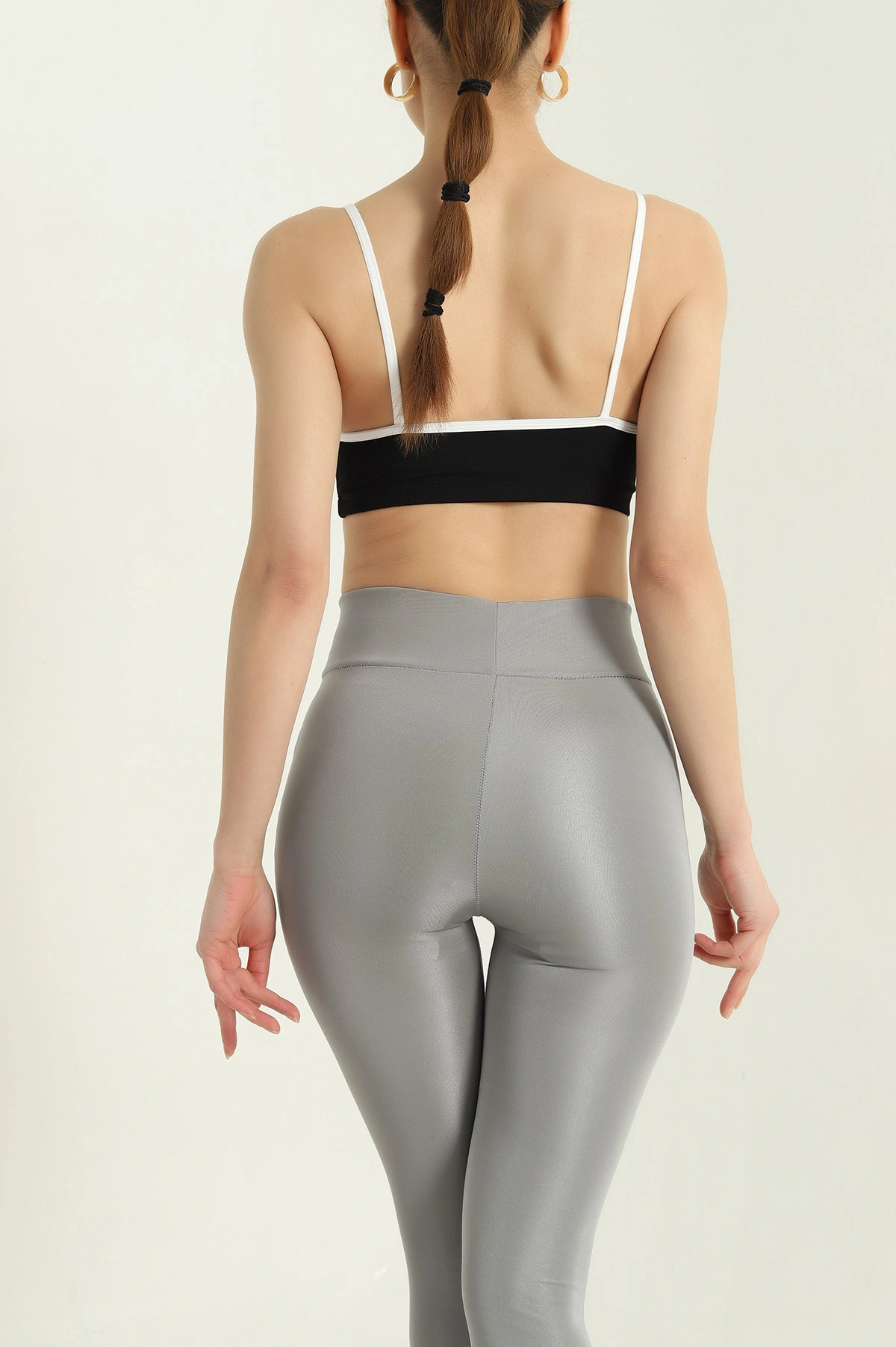 Siyah Likralı Crop Büstiyer 337111