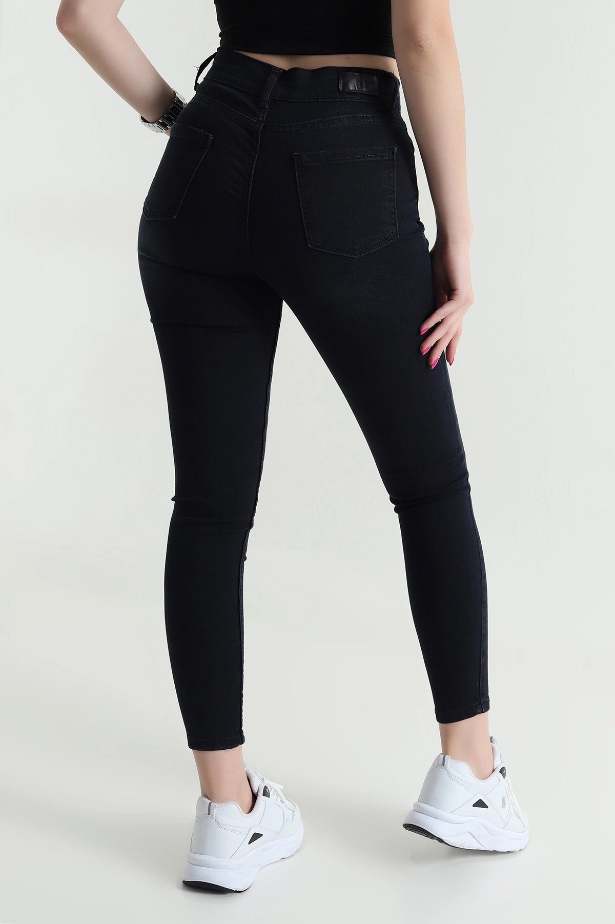Siyah Likralı Slim Fit Kadın Kot Pantolon 462931