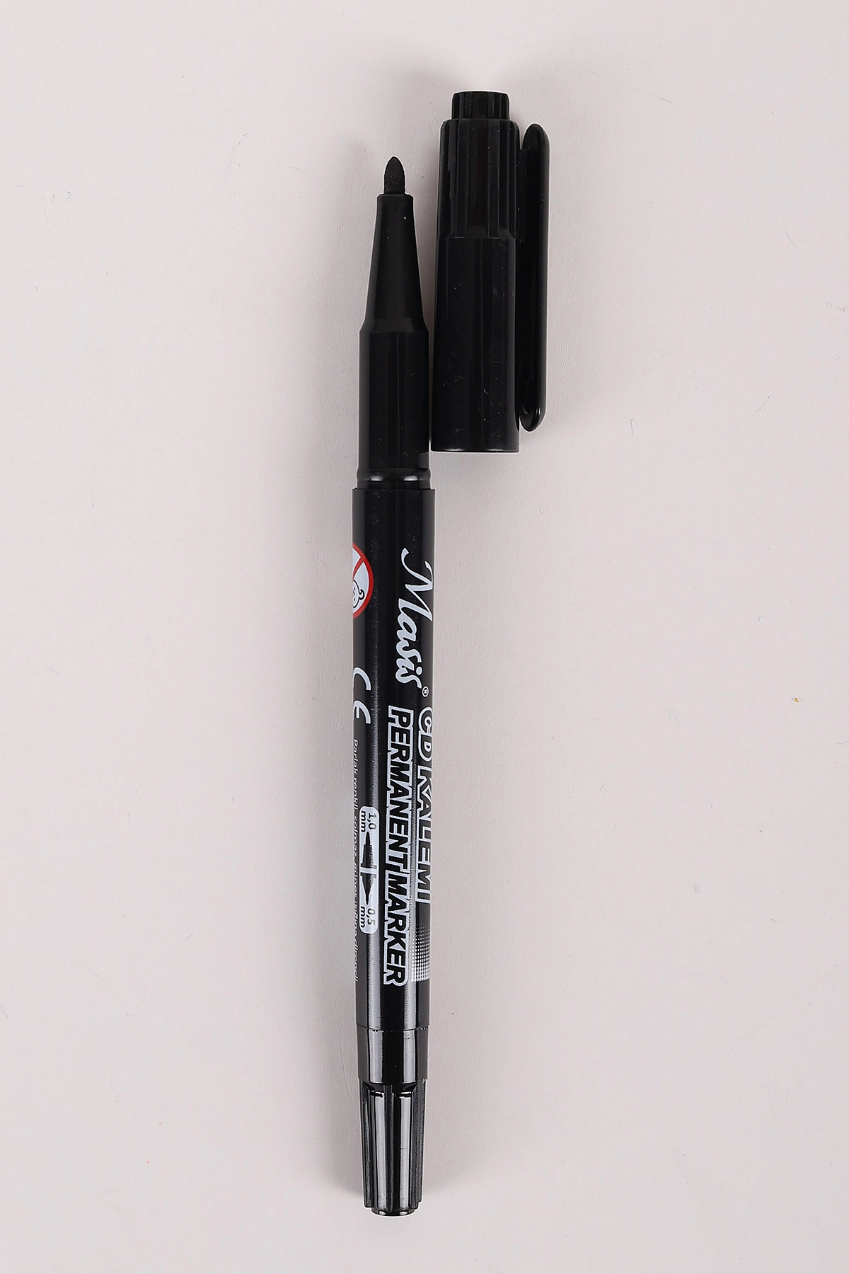 Siyah Masis Cd Kalemi -  Asetat Kalem Çift Taraflı Uç 0.5-1.0 Mm 457313