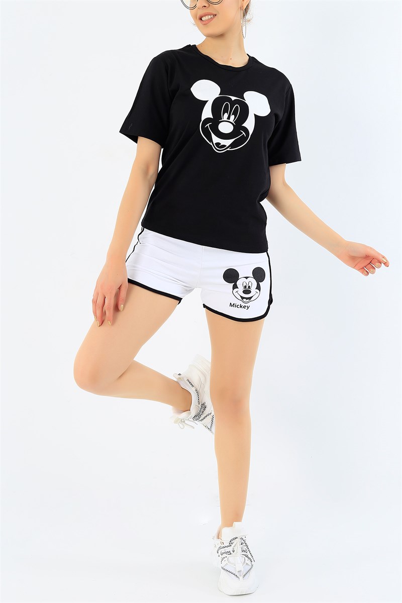 Siyah Mickey Mouse Pijama Takımı 33217