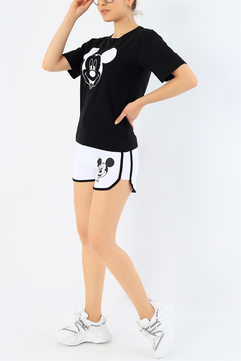 Siyah Mickey Mouse Pijama Takımı 33217