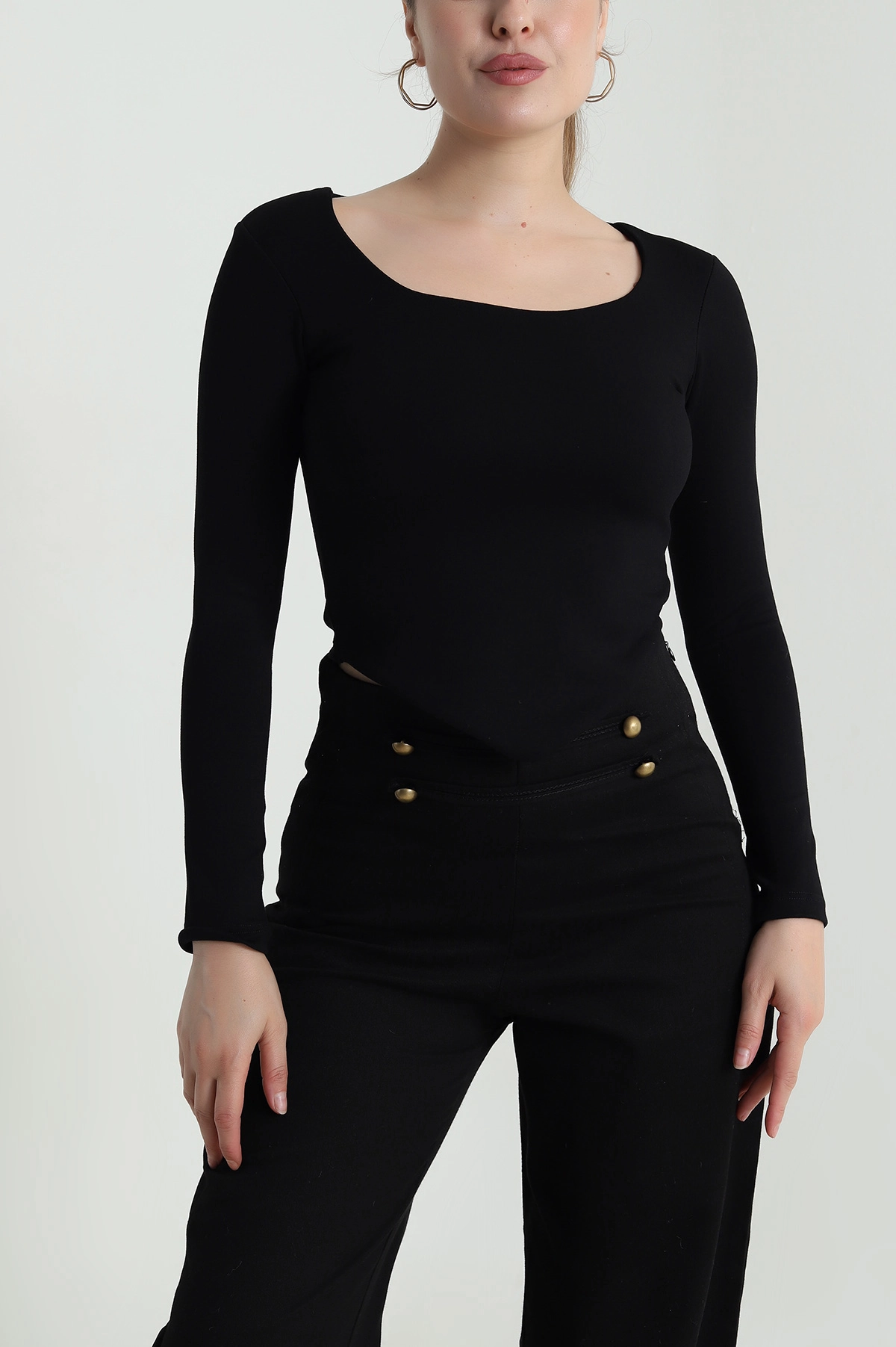 Siyah Modal Kadın Bluz 484360