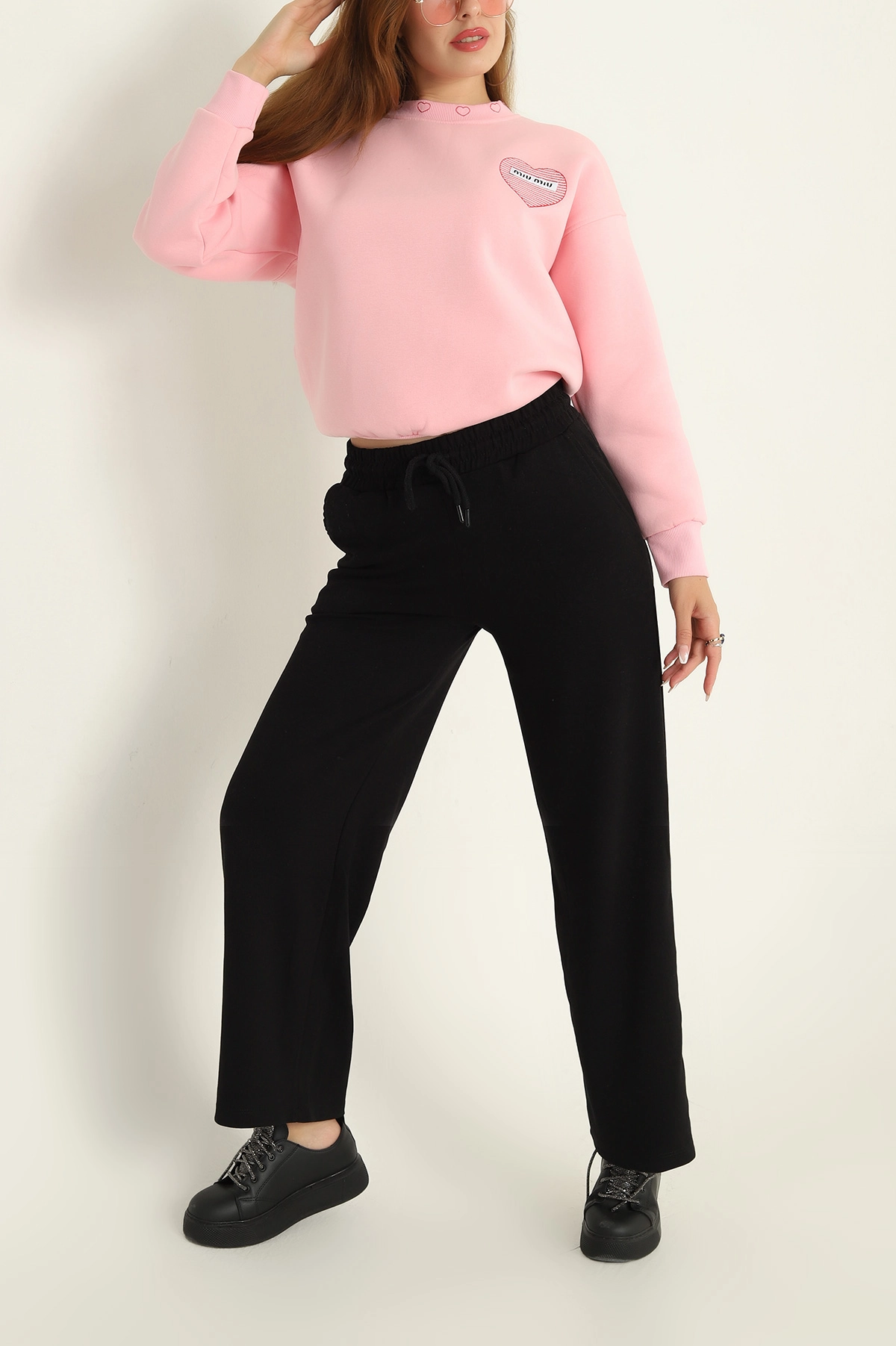 Siyah Modal Palazzo Bayan Alt 292855
