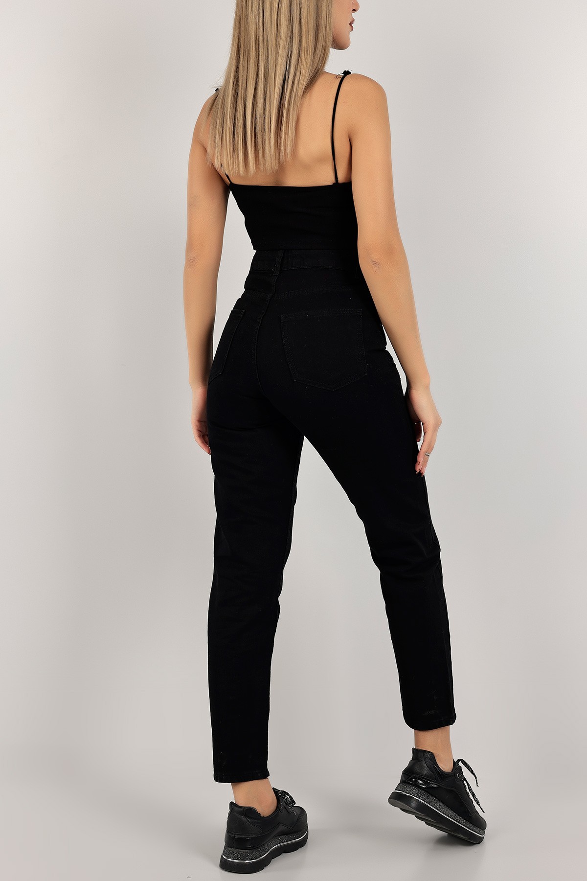 Siyah Mom Kot Pantolon 142813