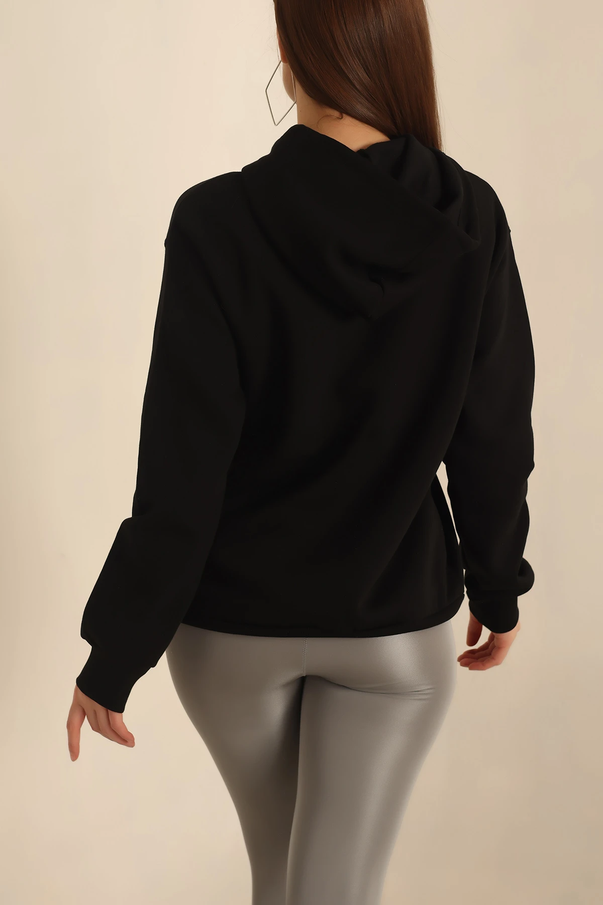 Siyah Nakış Detay Şardonlu Sweat 237585