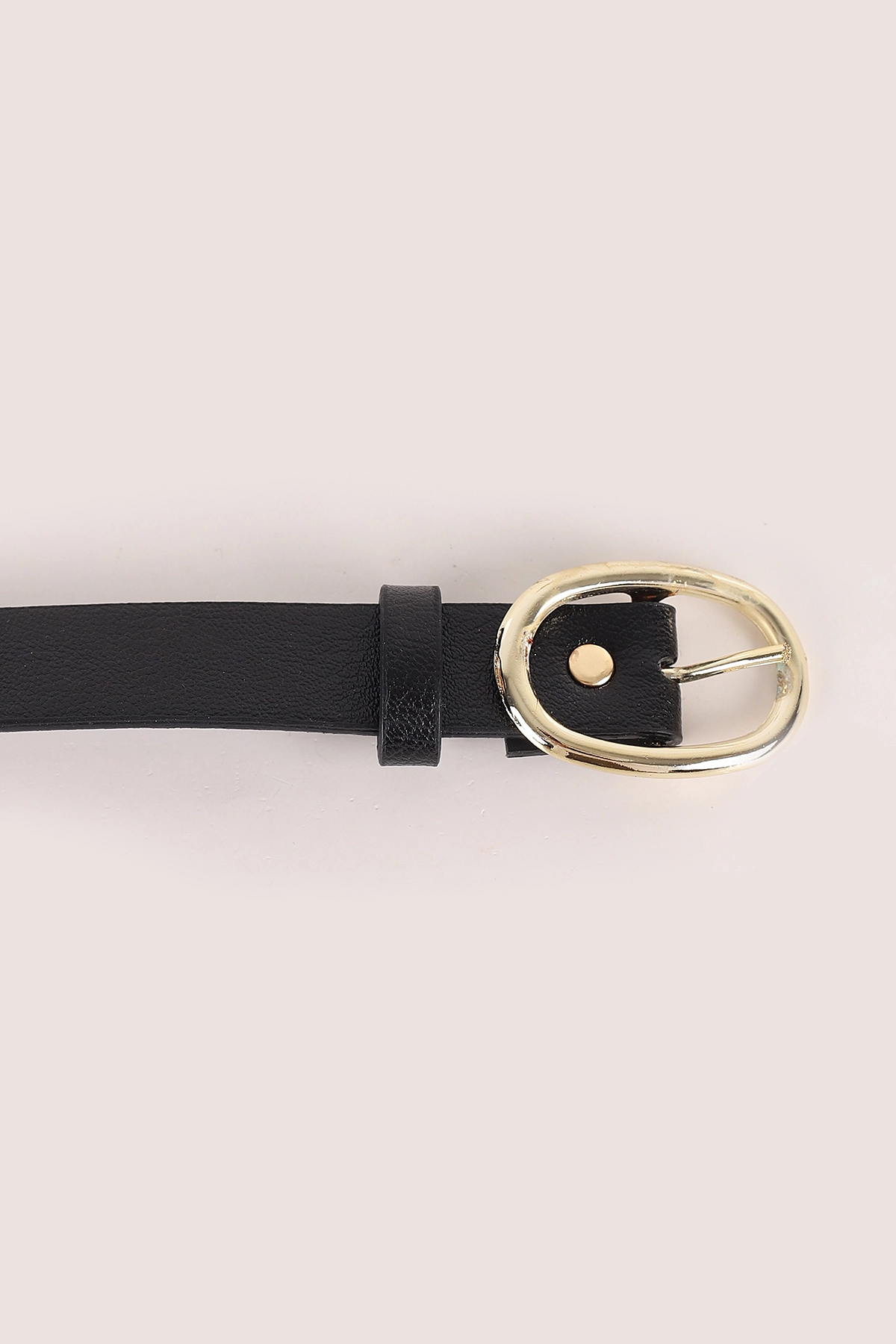 Siyah Oval Gold Tokalı Kadın Kemer 338264