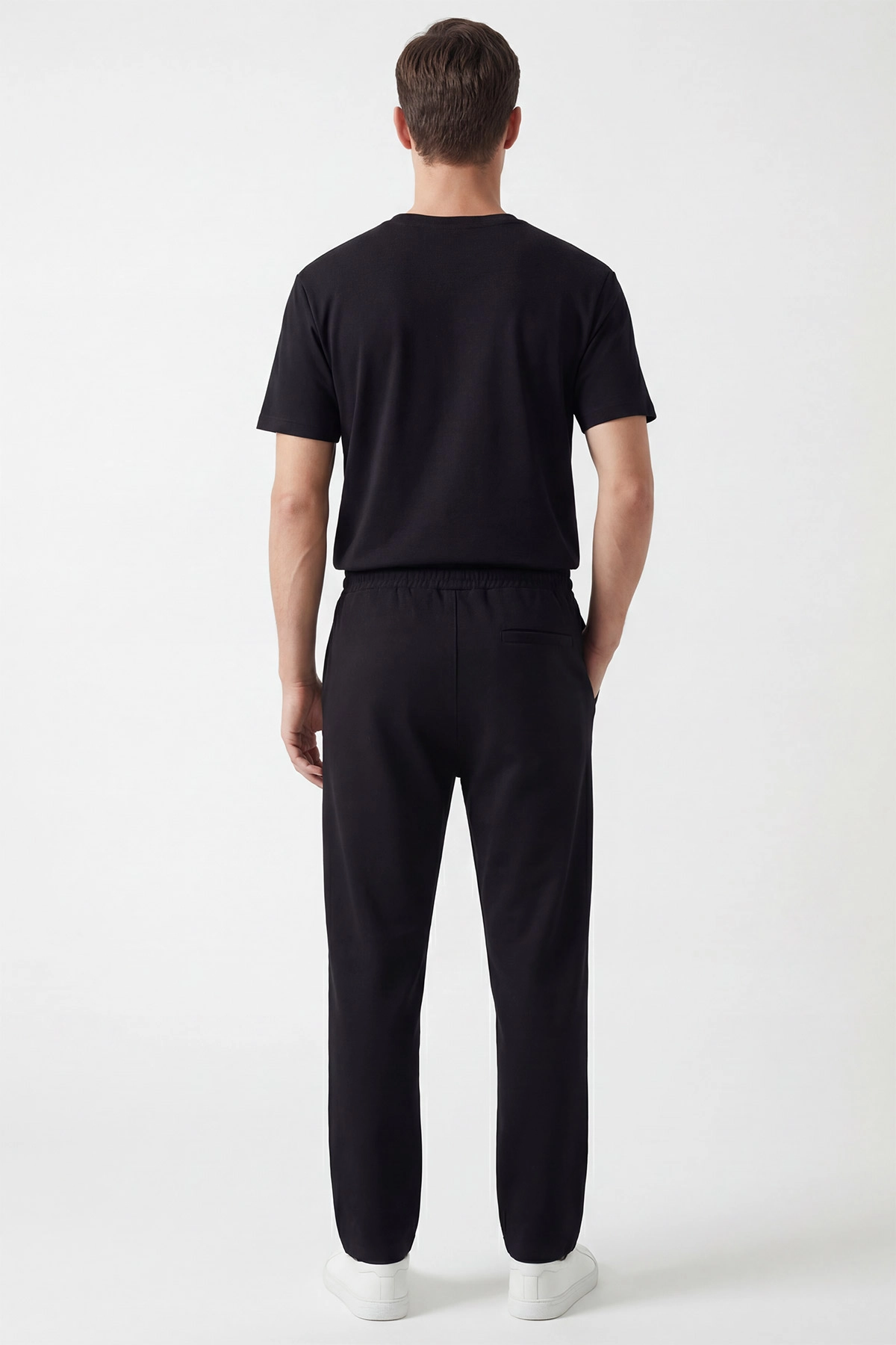 Siyah Oysho Kumaş Oversize Erkek İkili Takım 443308