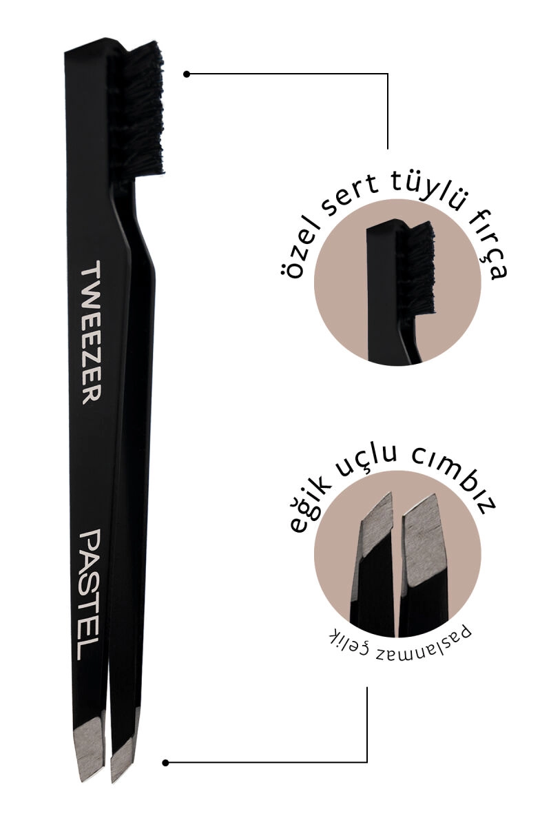 Siyah Pastel Sıngle Tweezer 09 (Fırçalı Cımbız) 320970