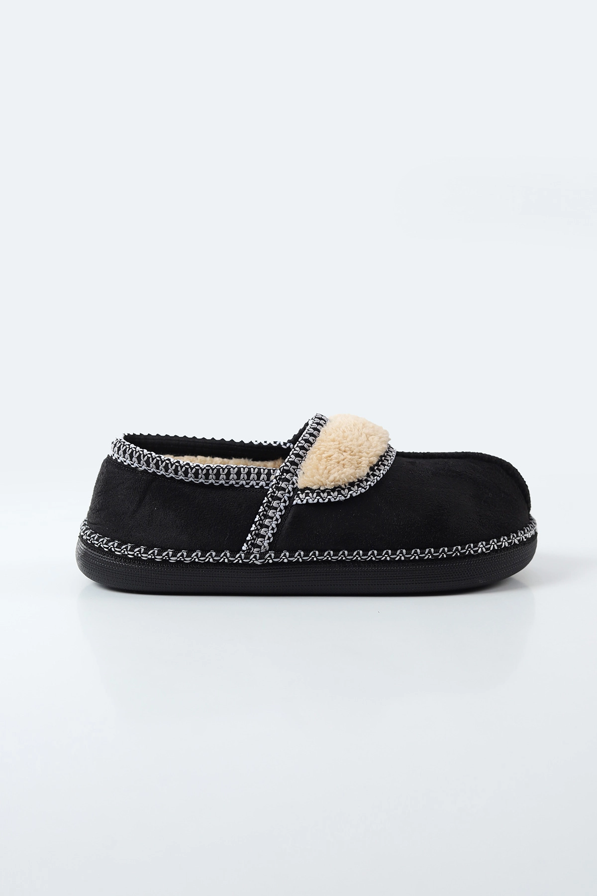 Siyah Peluş Kadın Ev Babeti 495010