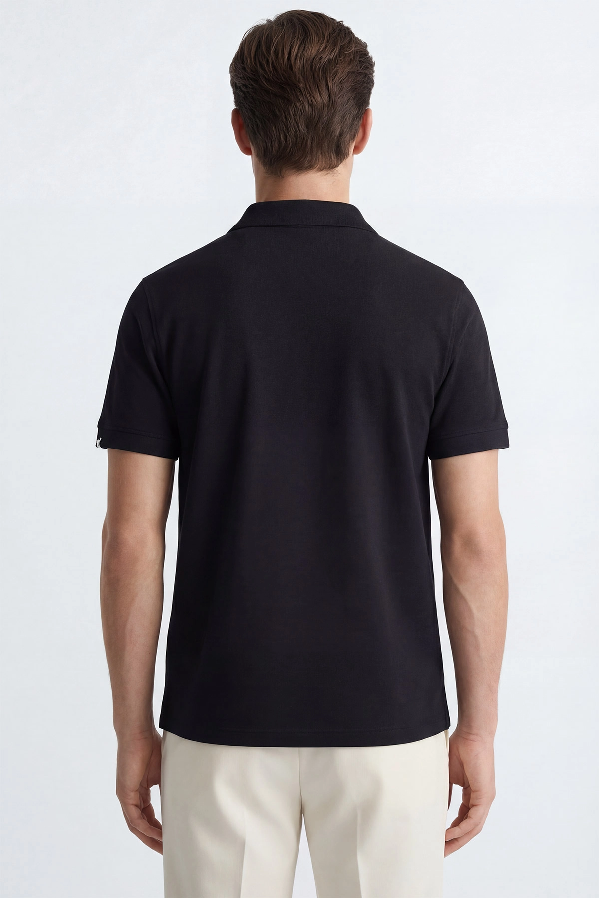Siyah Polo Yaka Erkek Tişört 435466