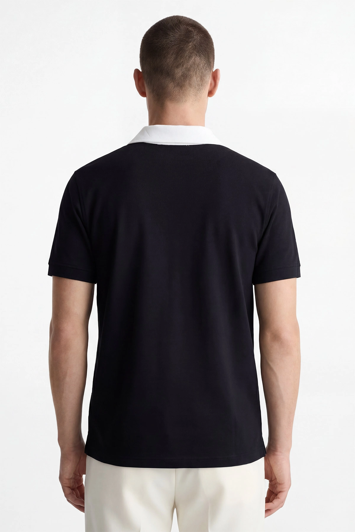 Siyah Polo Yaka Erkek Tişört 435552