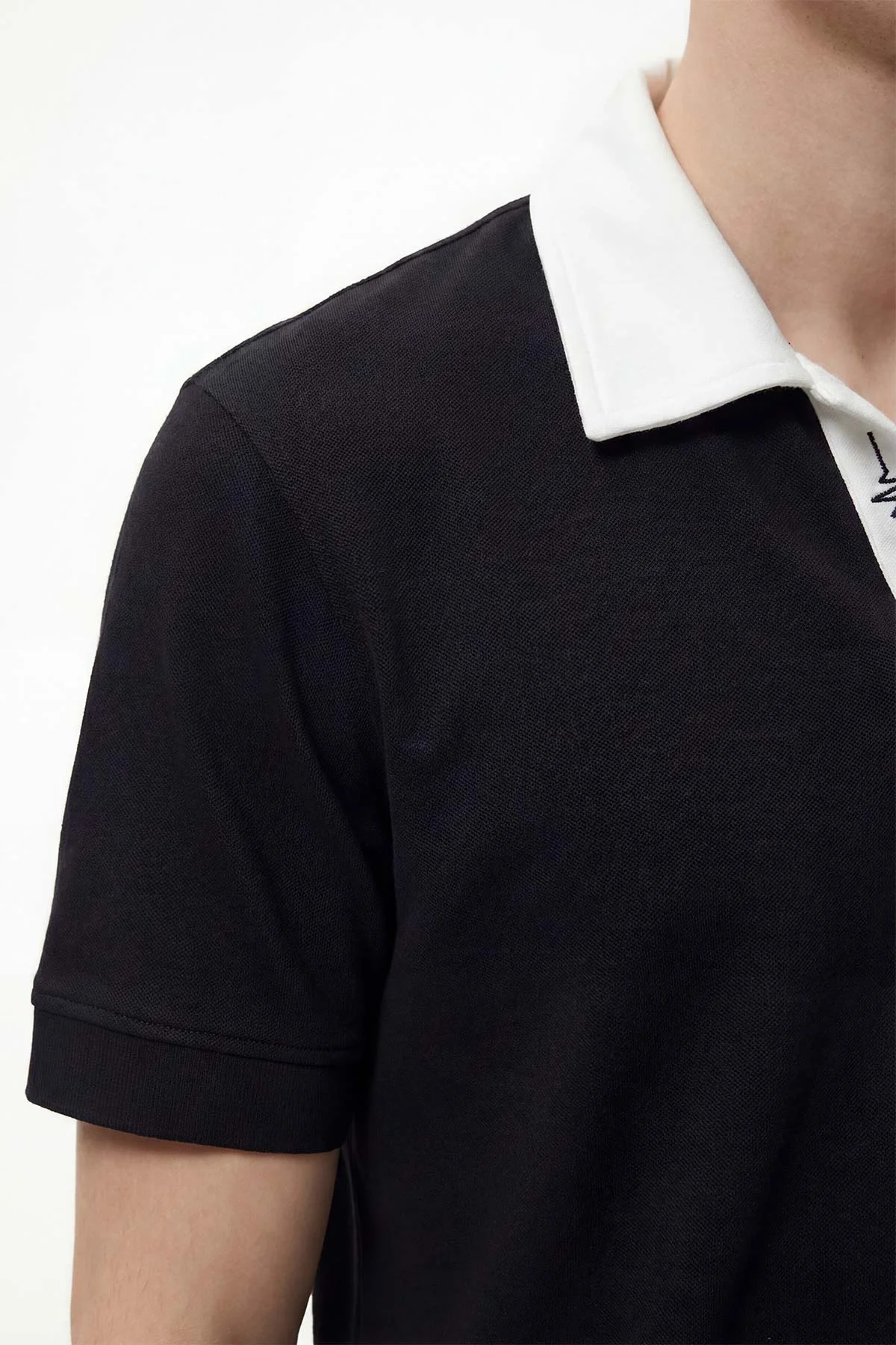 Siyah Polo Yaka Erkek Tişört 435577