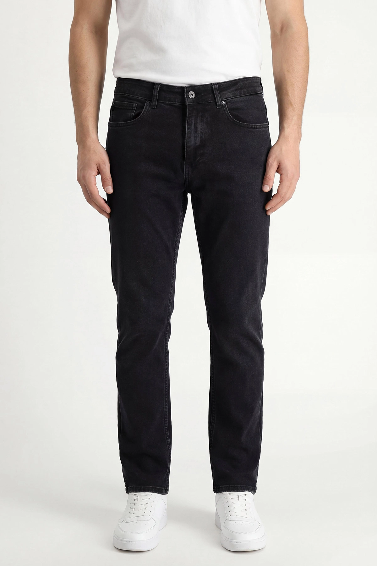 Siyah Regular Fit Erkek Kot Pantolon 430886