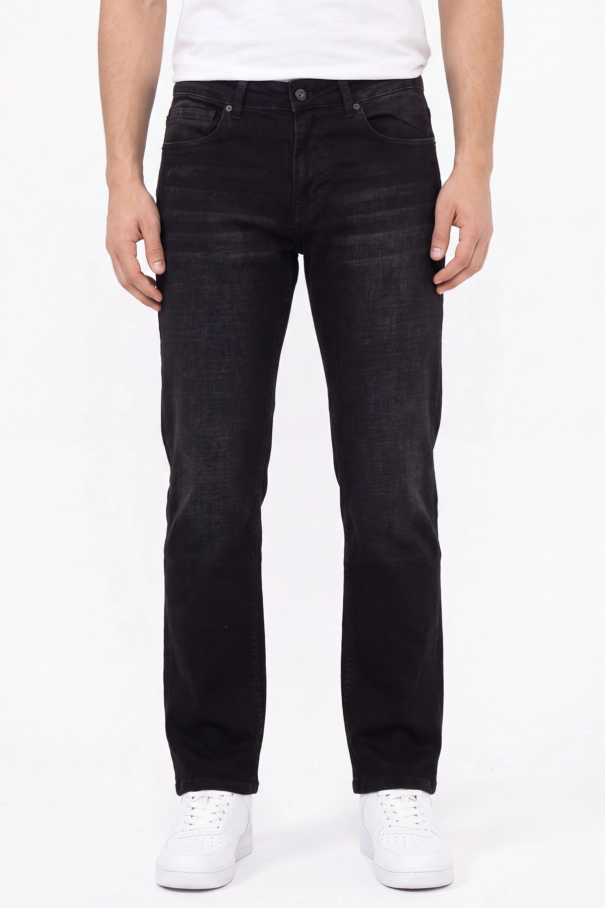 Siyah Regular Fit Erkek Kot Pantolon 430891