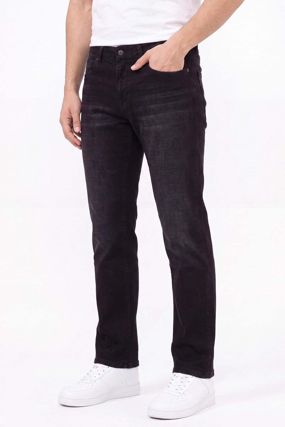 Siyah Regular Fit Erkek Kot Pantolon 430891