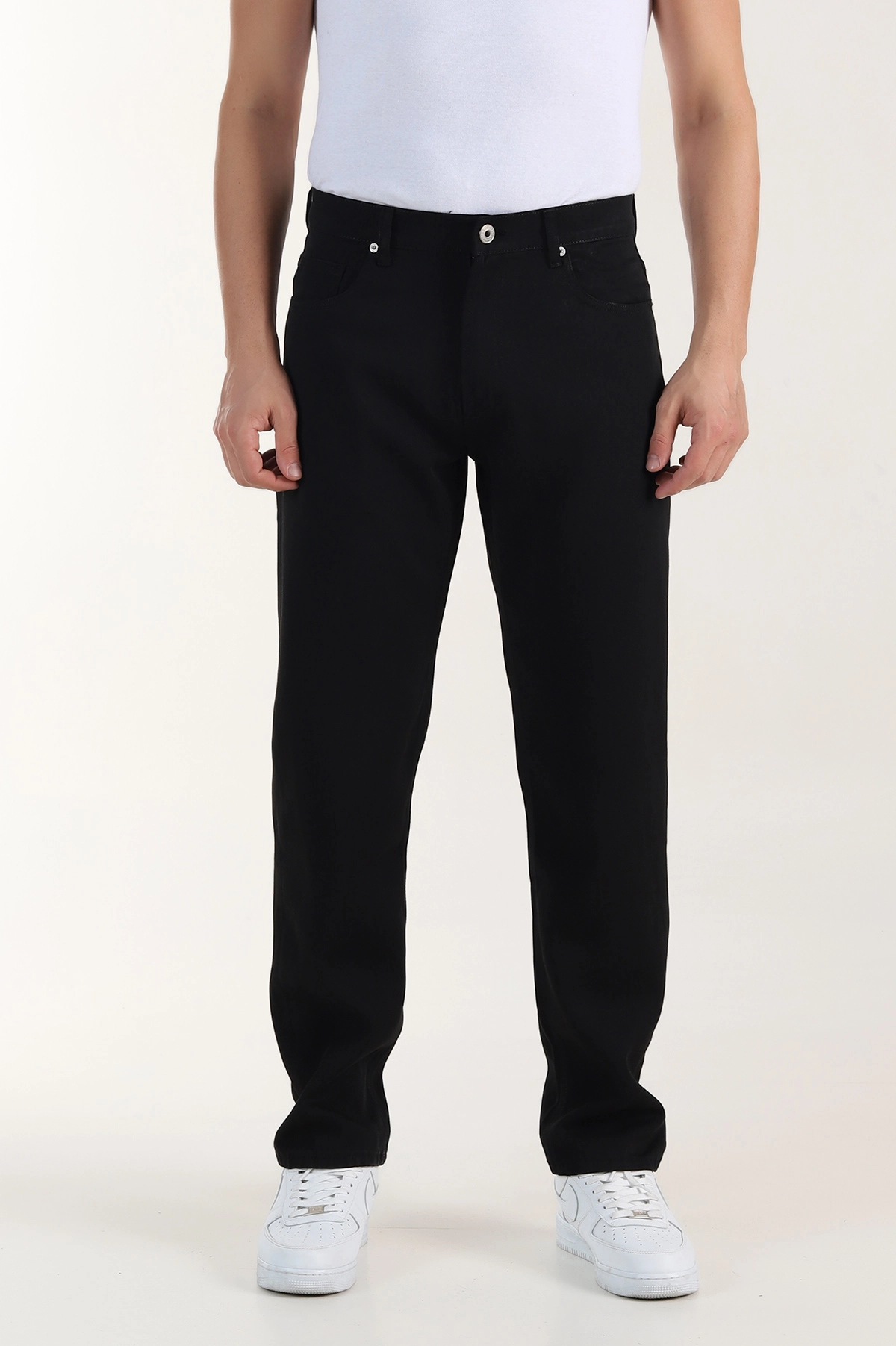 Siyah Relaxed Fit Erkek Kot Pantolon 412290