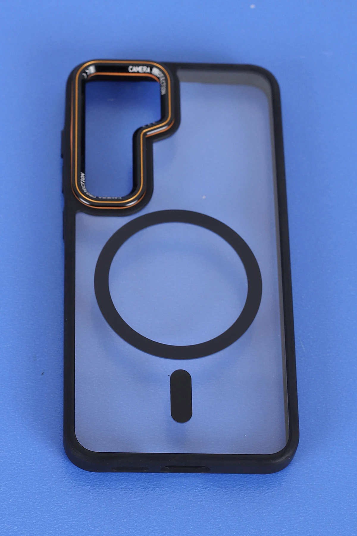 Siyah Samsung S24 Uyumlu Orbit Serisi Kamera Korumalı Magsafe Sert Silikon Telefon Kılıfı 404207