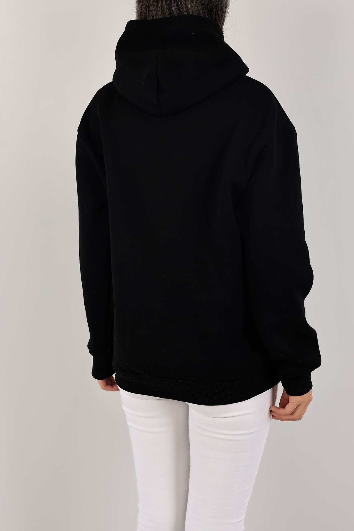 Siyah Şardonlu Bayan Sweat 136520