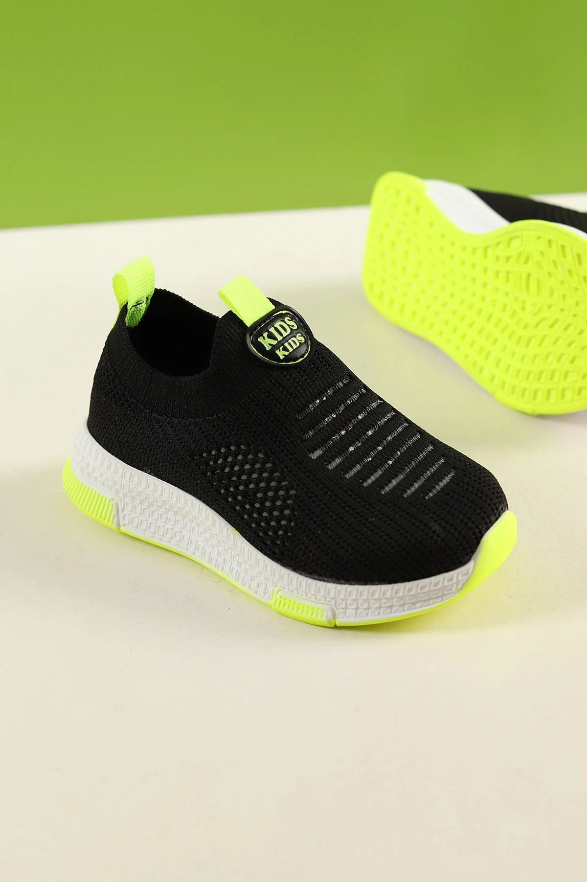 Siyah Sarı (26-30 Patik)Triko Çocuk Spor Ayakkabı 257634