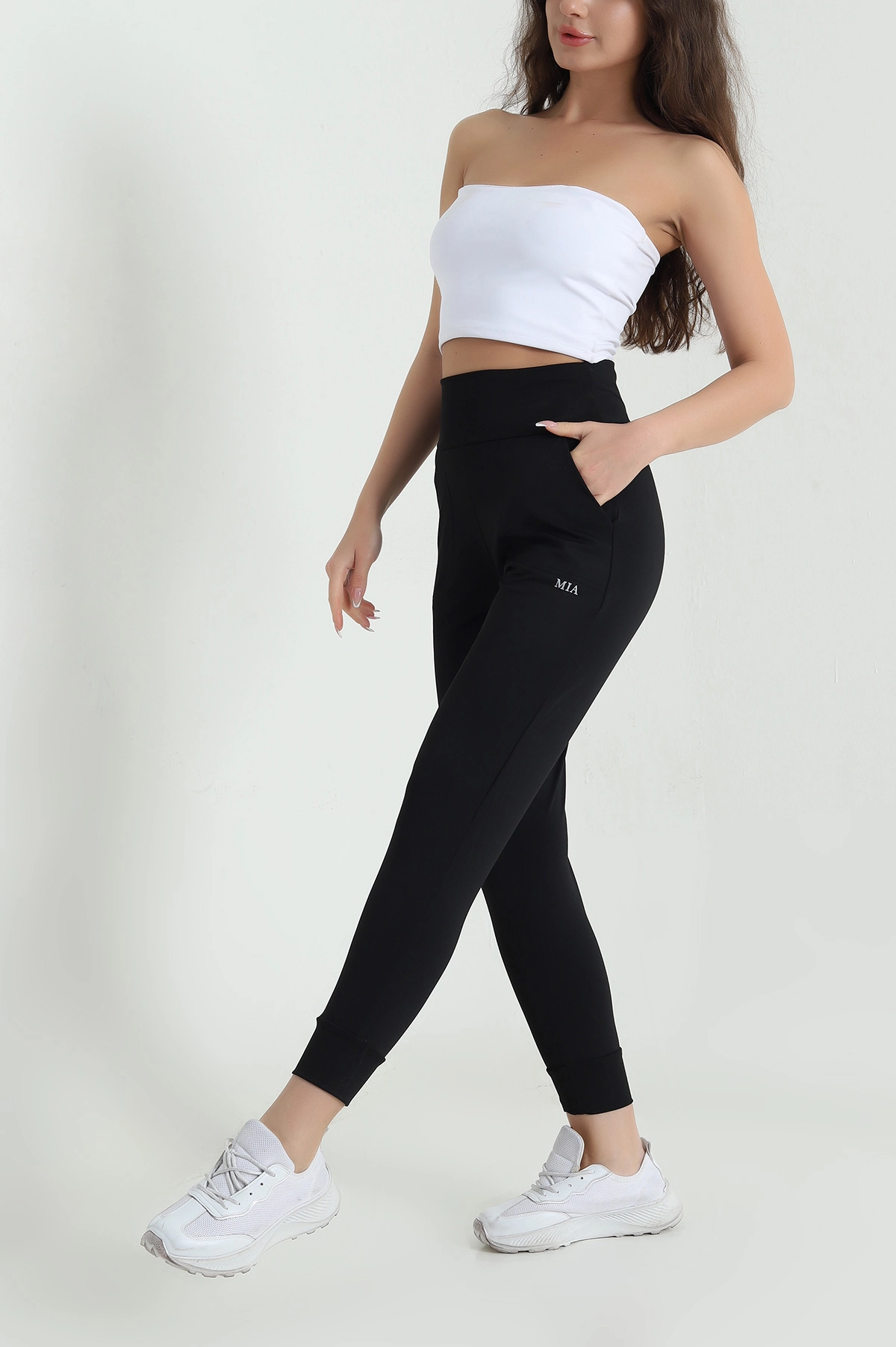 Siyah Scuba Kadın Jogger Alt 462150