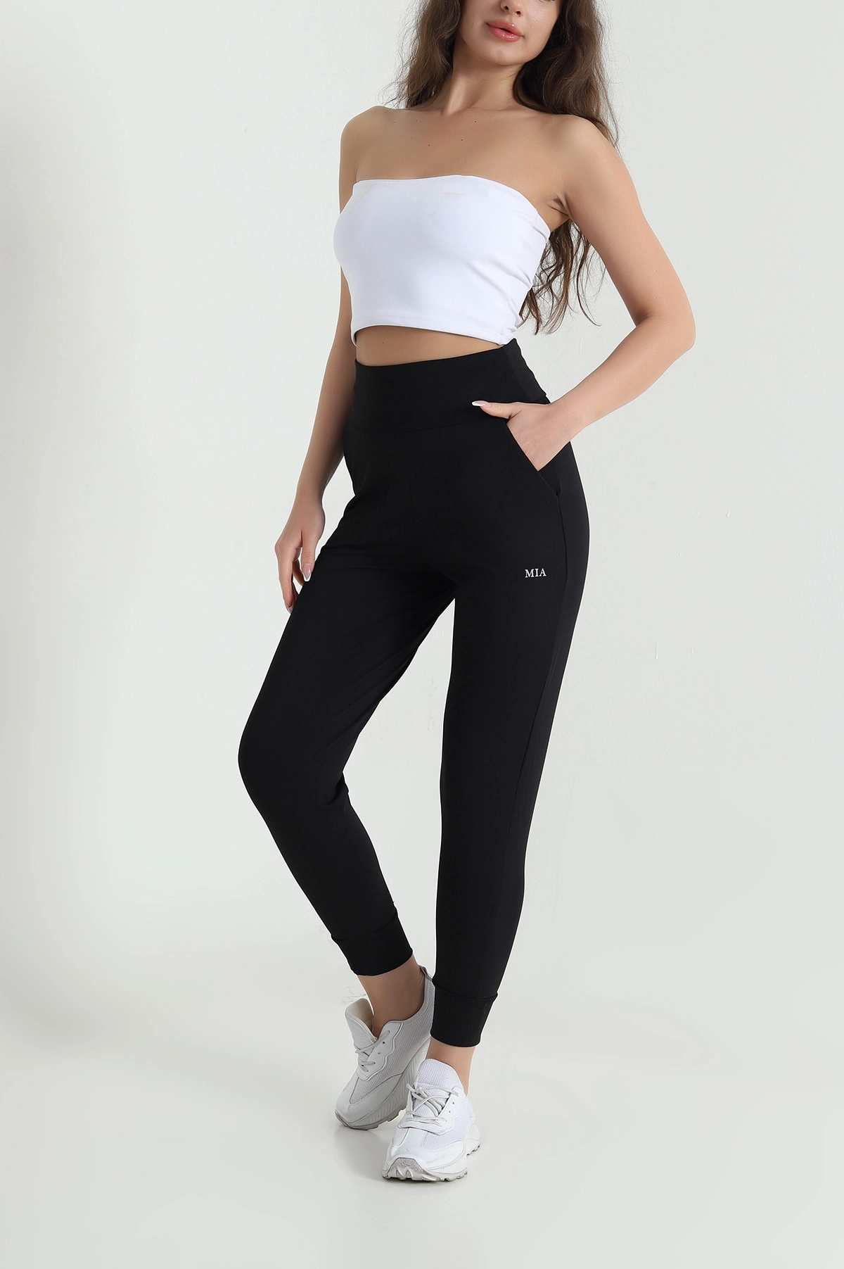Siyah Scuba Kadın Jogger Alt 462150