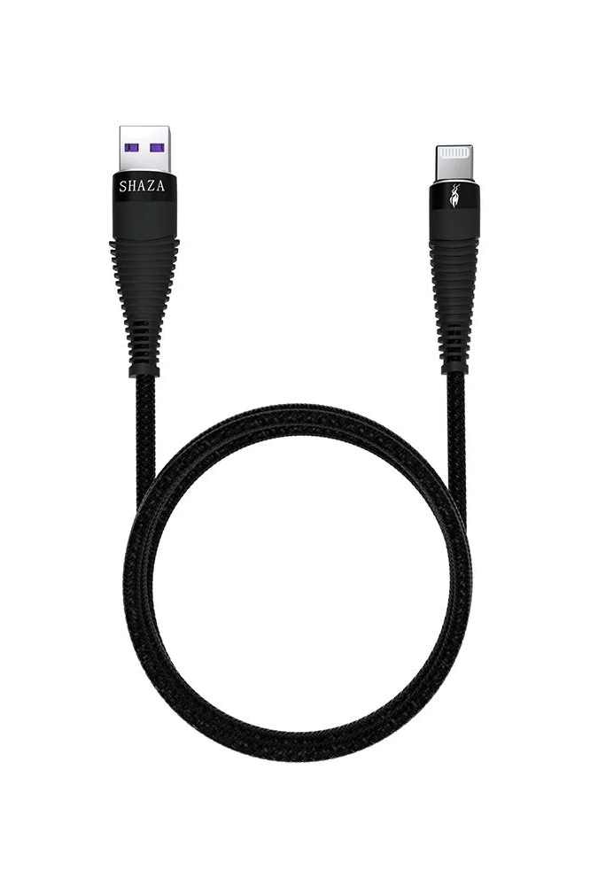 Shaza Apple iPhone Lightning 5A 100 W Örgülü Hızlı Şarj ve Data Kablosu 2 Metre 291964