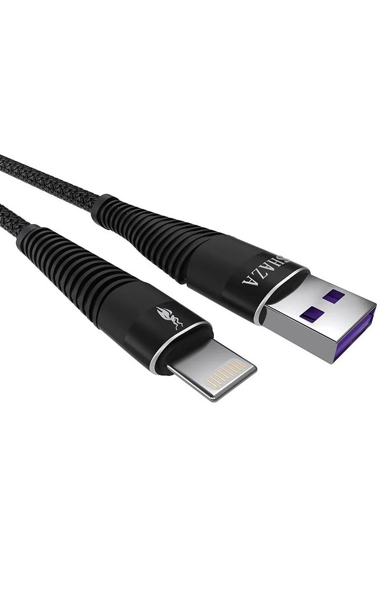 Shaza Apple iPhone Lightning 5A 100 W Örgülü Hızlı Şarj ve Data Kablosu 3 Metre 291969