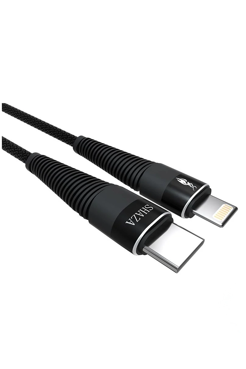 Shaza Lightning To Type-C 5A 100W Uyumlu Örgülü Hızlı Şarj Ve Data Kablosu - 1 Metre 291978