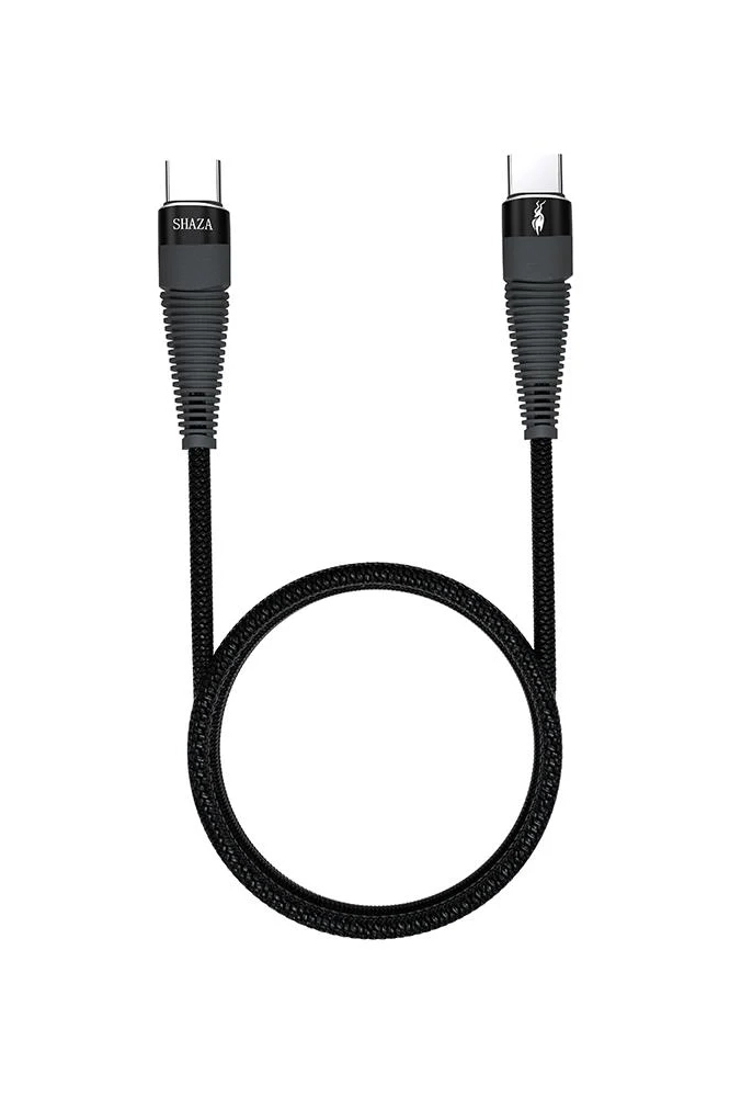 Shaza TYPE-C TO TYPE-C PD 5A 100W Örgülü Hızlı Şarj ve Data Kablosu 2 Metre 291977