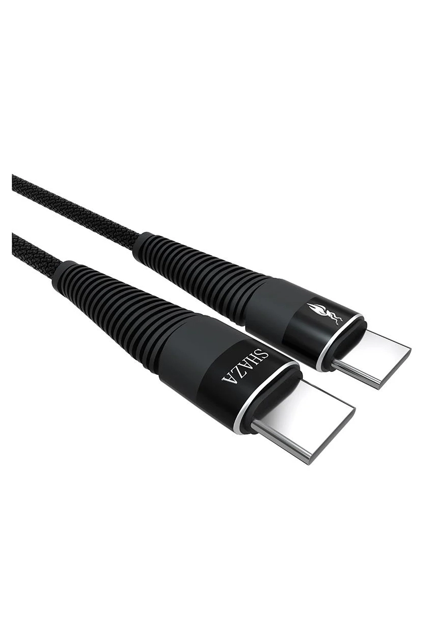 Shaza TYPE-C TO TYPE-C PD 5A 100W Örgülü Hızlı Şarj ve Data Kablosu 2 Metre 291977