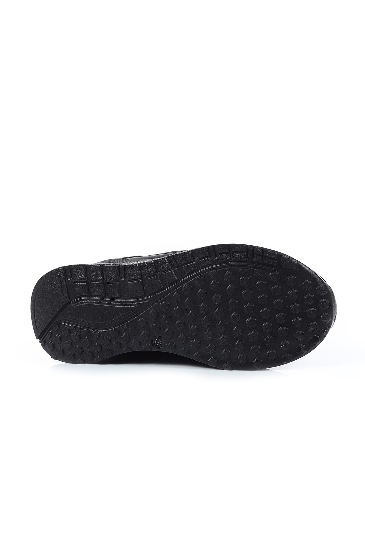 Siyah Siyah (31-35 Filet) Lastik Bağlı Çırtlı Fileli Erkek Çocuk Spor Ayakkabı 168644