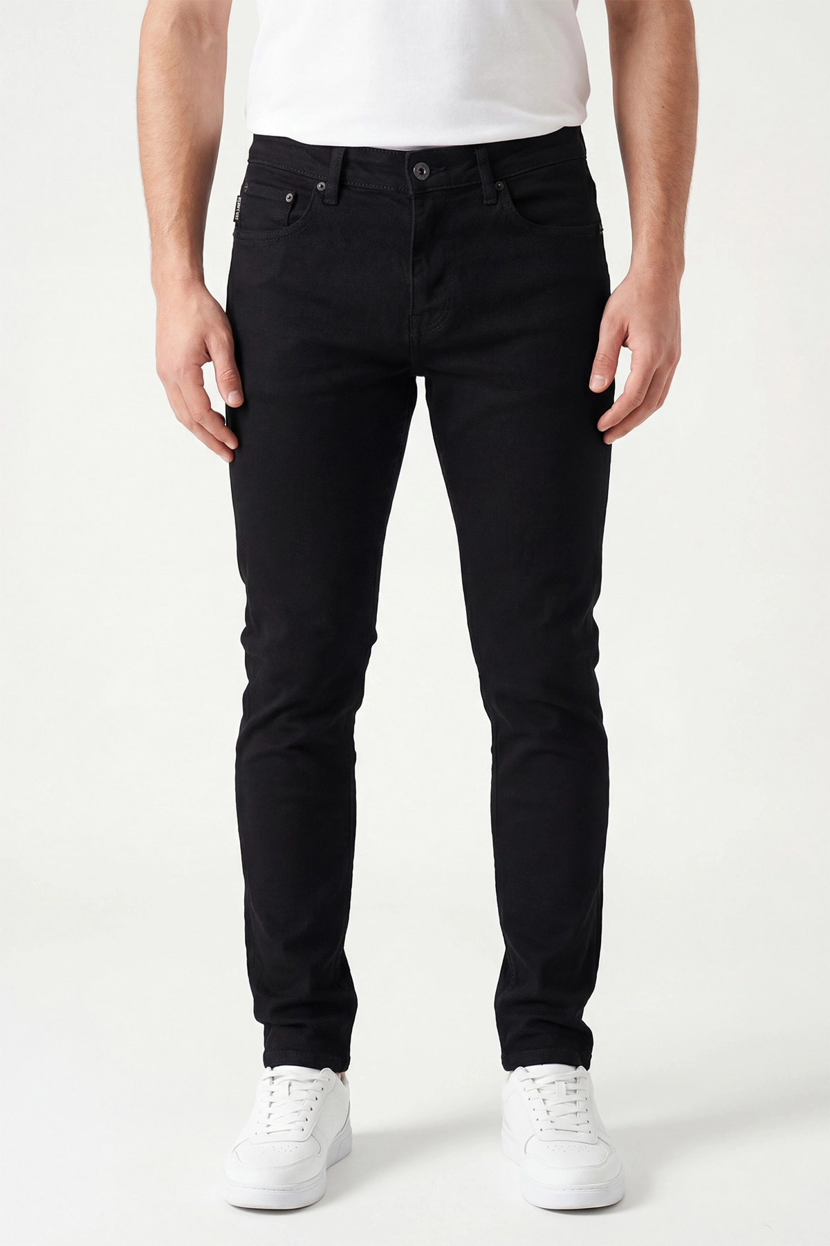 Siyah Skinny Fit Erkek Kot pantolon 433666