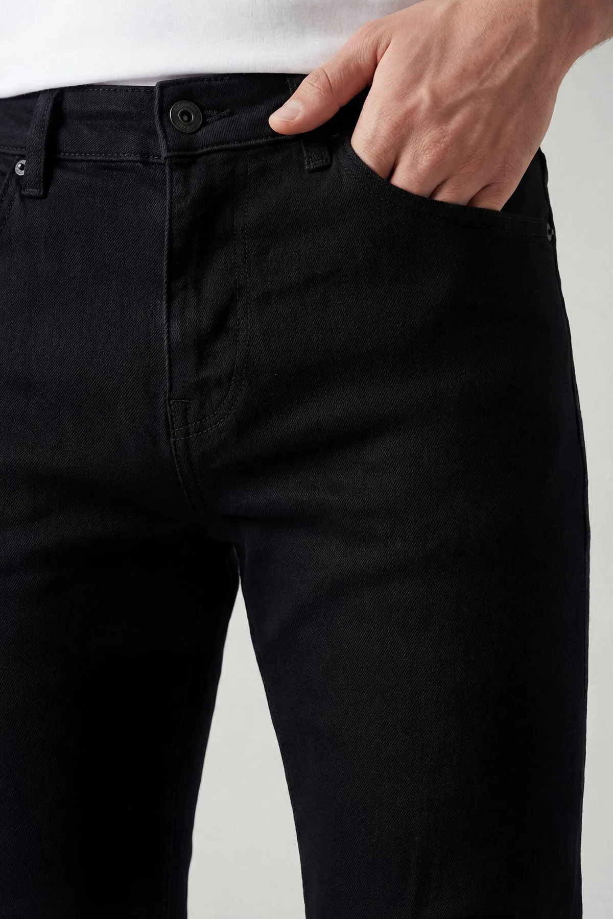 Siyah Skinny Fit Erkek Kot pantolon 433666