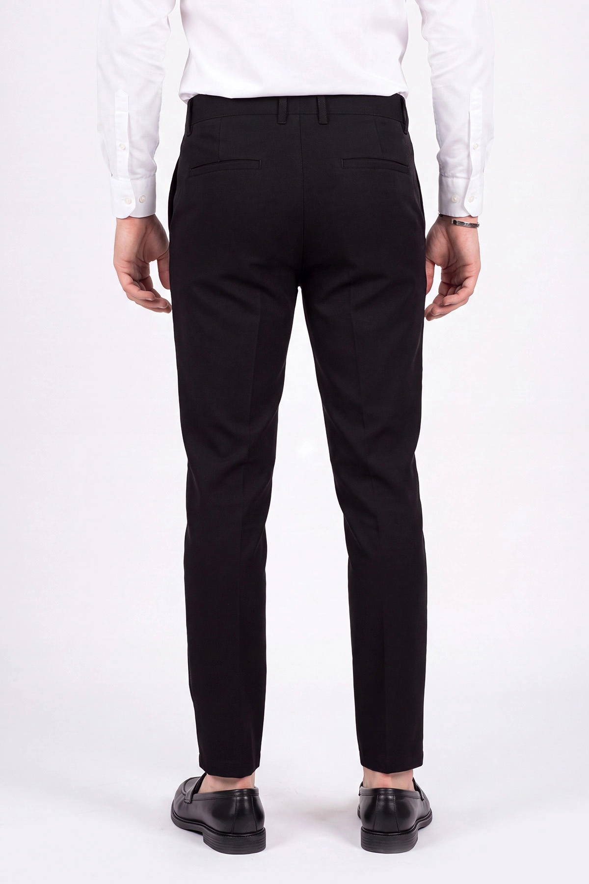 Siyah Slim Fit Erkek Kumaş Pantolon 472240