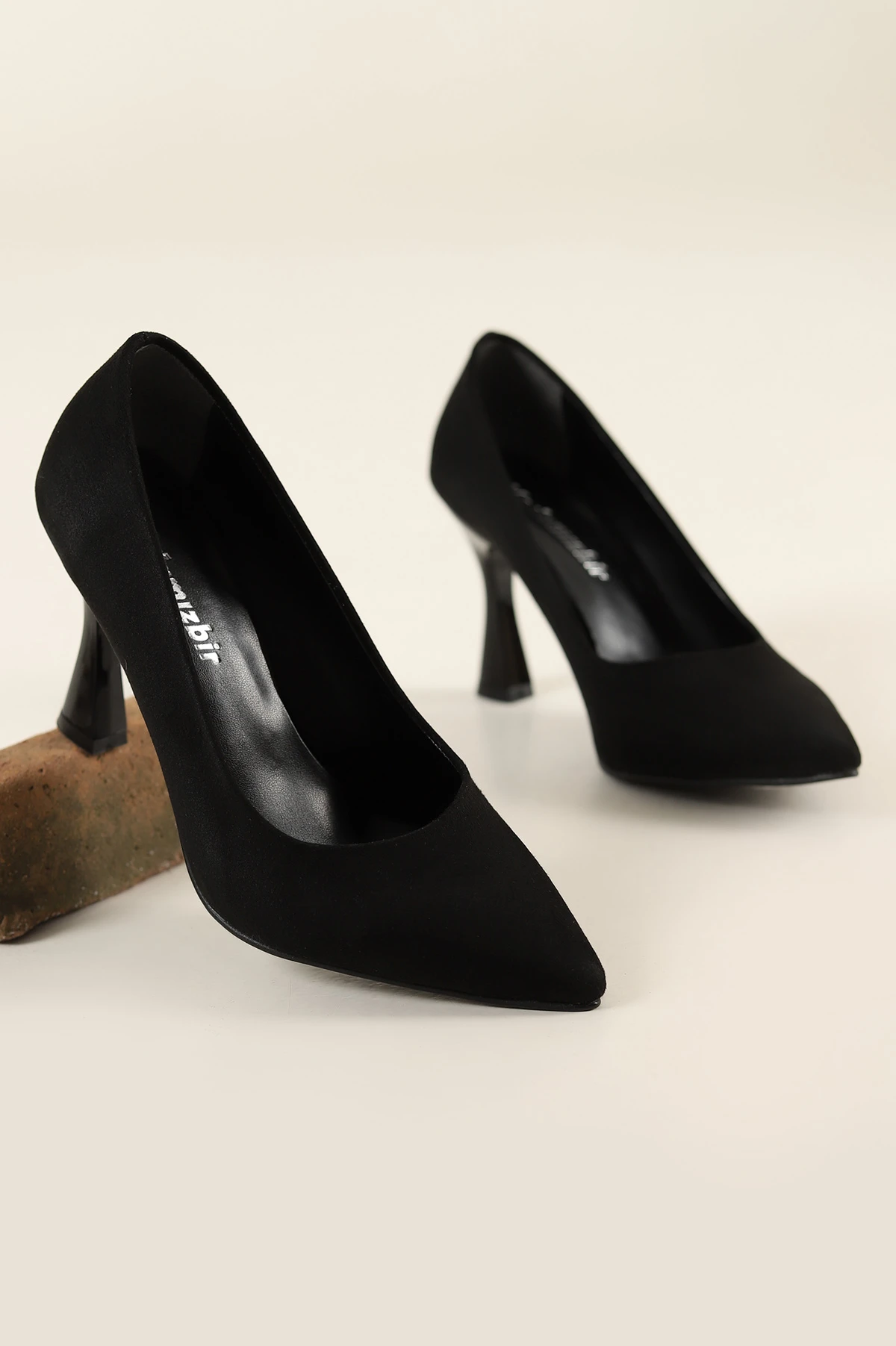 Siyah Süet Topuklu Ayakkabı 245181