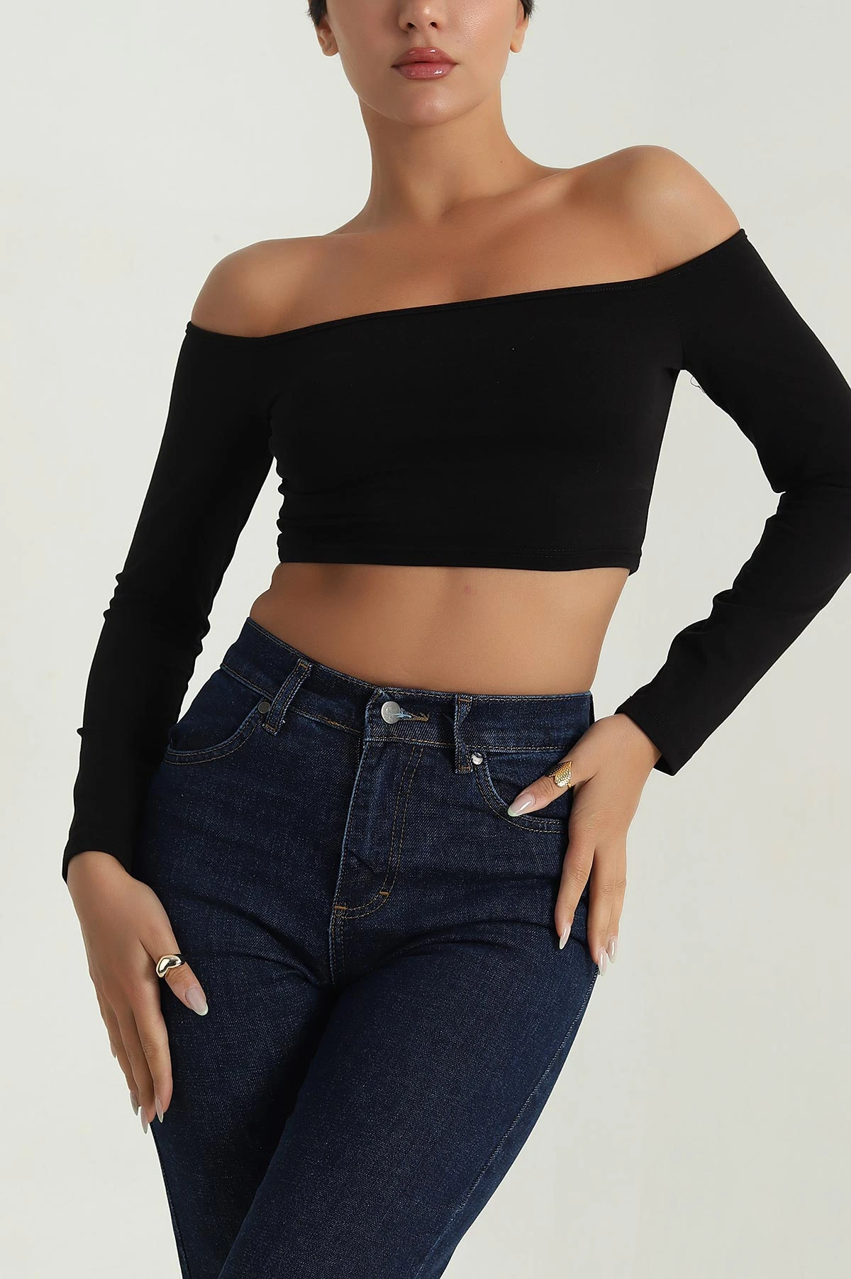 Siyah Süprem Kadın Bluz 387606