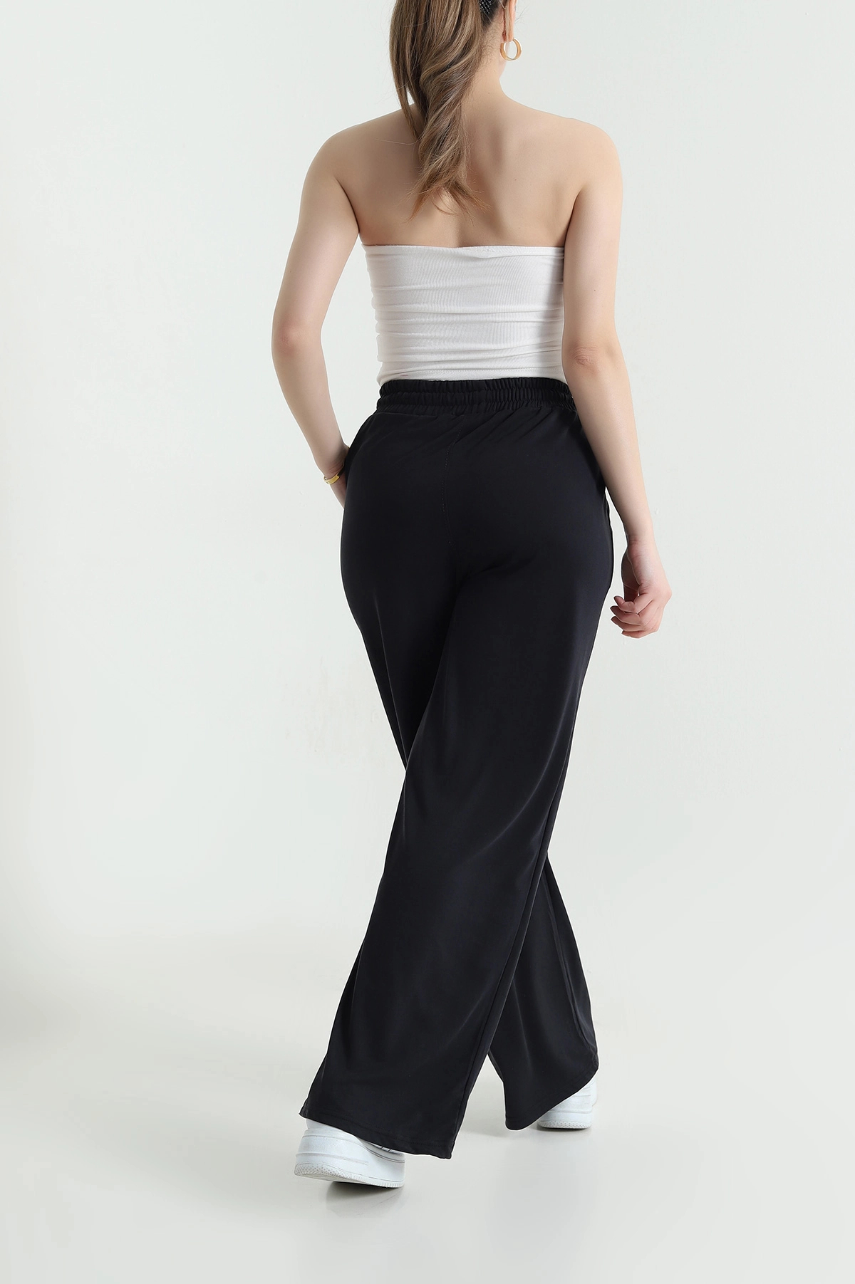 Siyah Süprem Modal Kadın Pantolon 442215